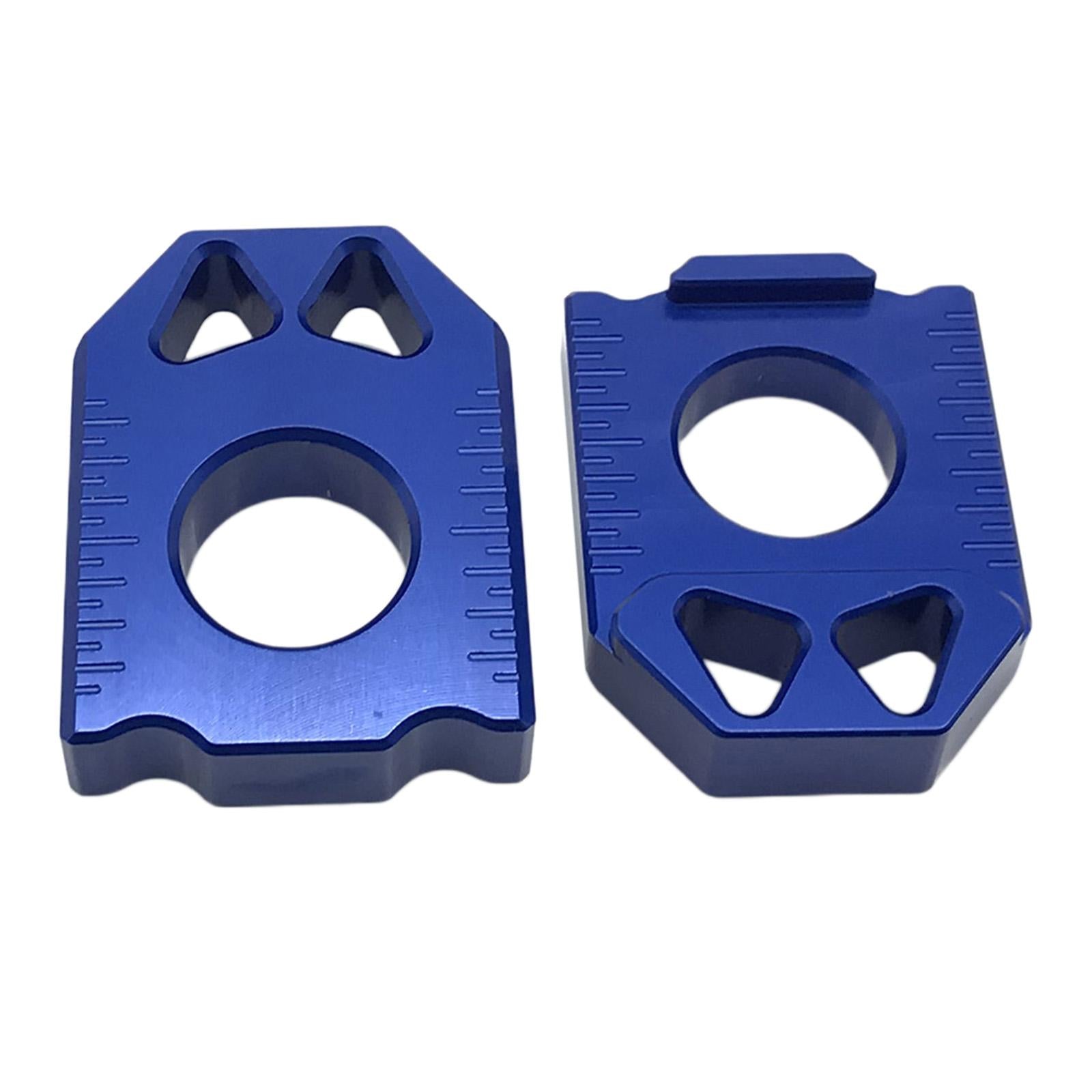 CNC Aluminum Rear Axle Chain Adjuster Suitable for SUZUKI DRZ400SM 2004-2015 blue