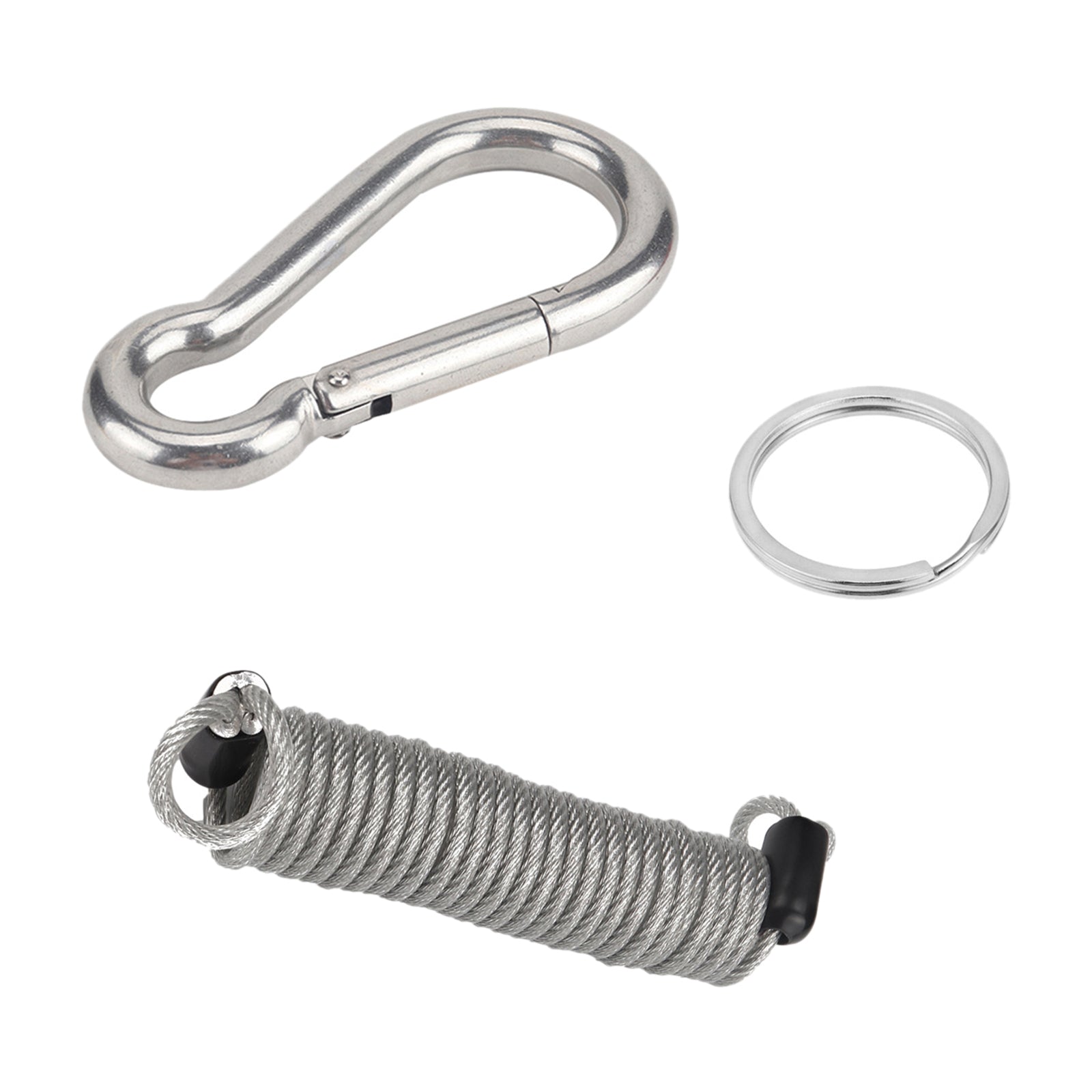 Breakaway Cable 4.9 Foot Safety Rope Retractable Cable  silver