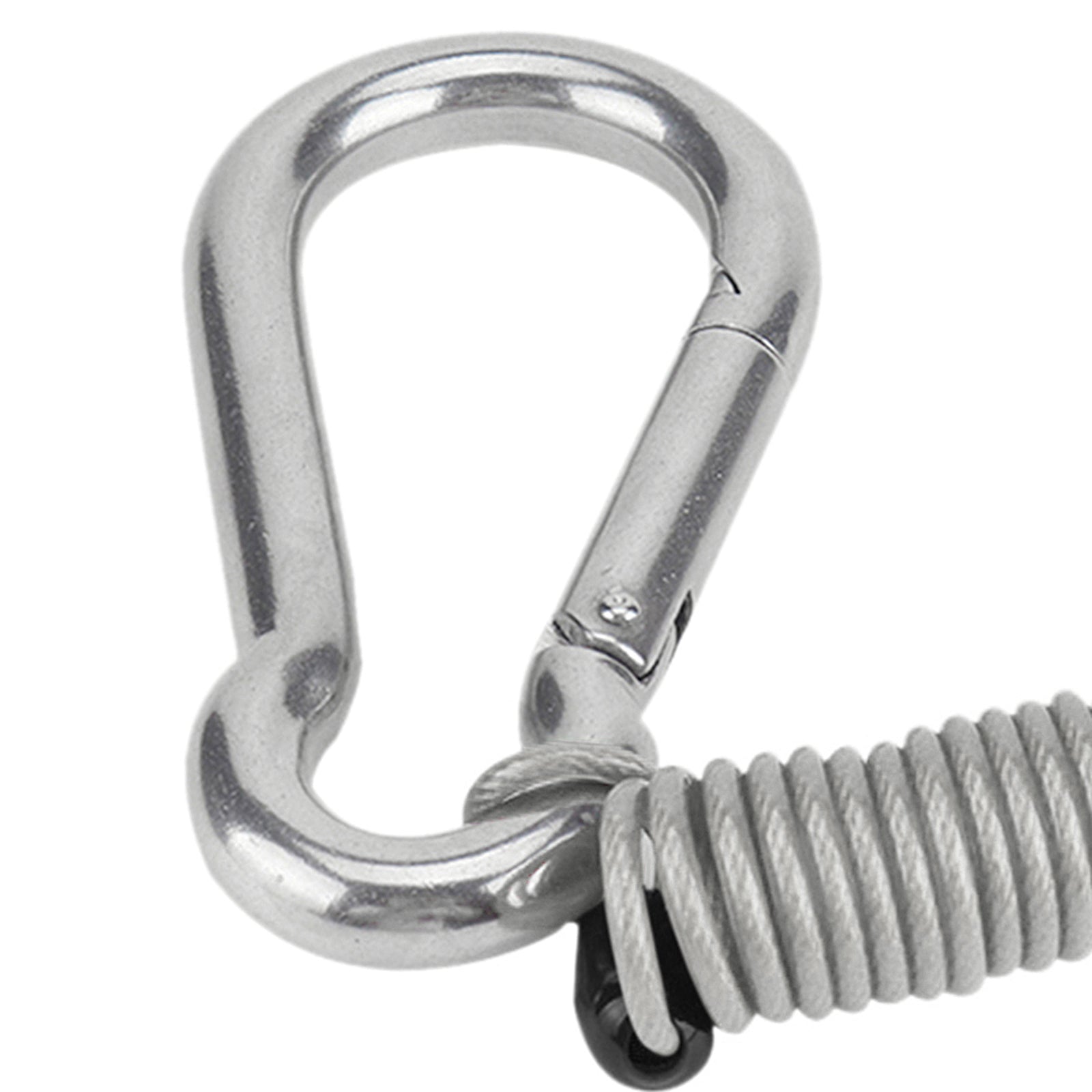 Breakaway Cable 4.9 Foot Safety Rope Retractable Cable  silver