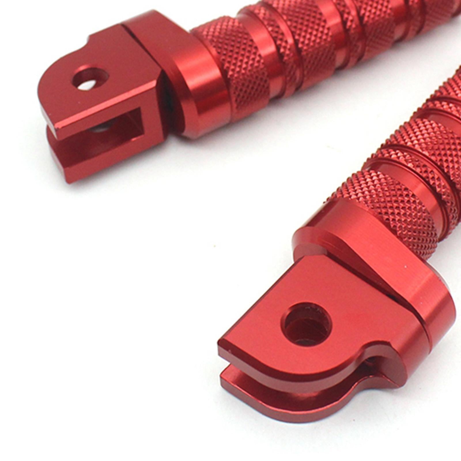 CNC Rearset Footrests Footpeg Pedals For YAMAHA FZ8 TDM900 XJR1200 XJR1300 red