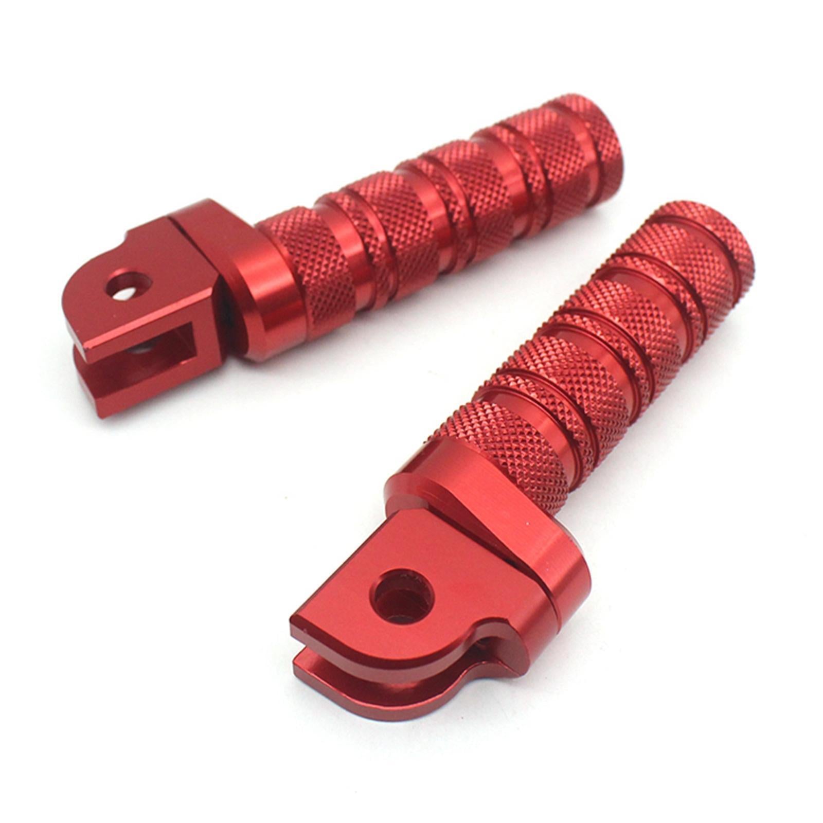 CNC Rearset Footrests Footpeg Pedals For YAMAHA FZ8 TDM900 XJR1200 XJR1300 red