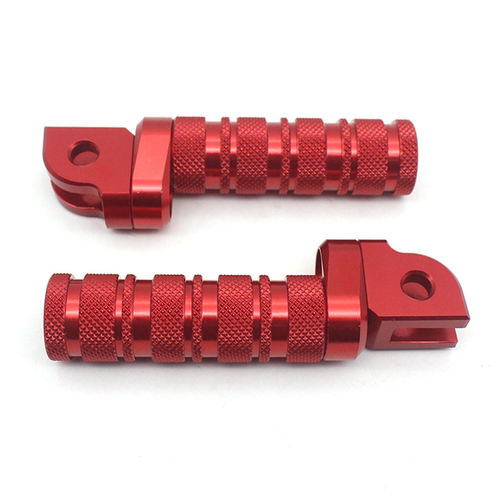 CNC Rearset Footrests Footpeg Pedals For YAMAHA FZ8 TDM900 XJR1200 XJR1300 red