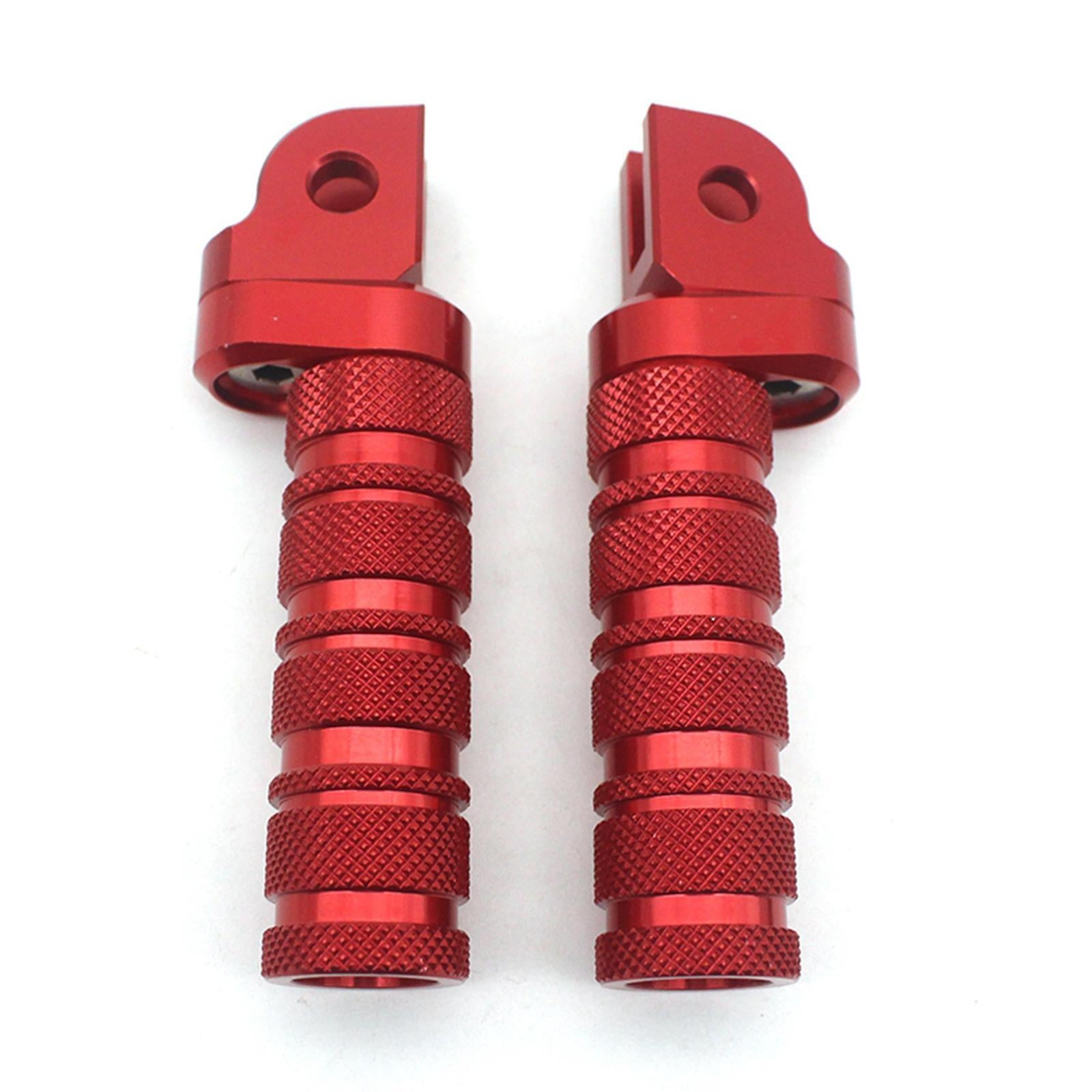 CNC Rearset Footrests Footpeg Pedals For YAMAHA FZ8 TDM900 XJR1200 XJR1300 red