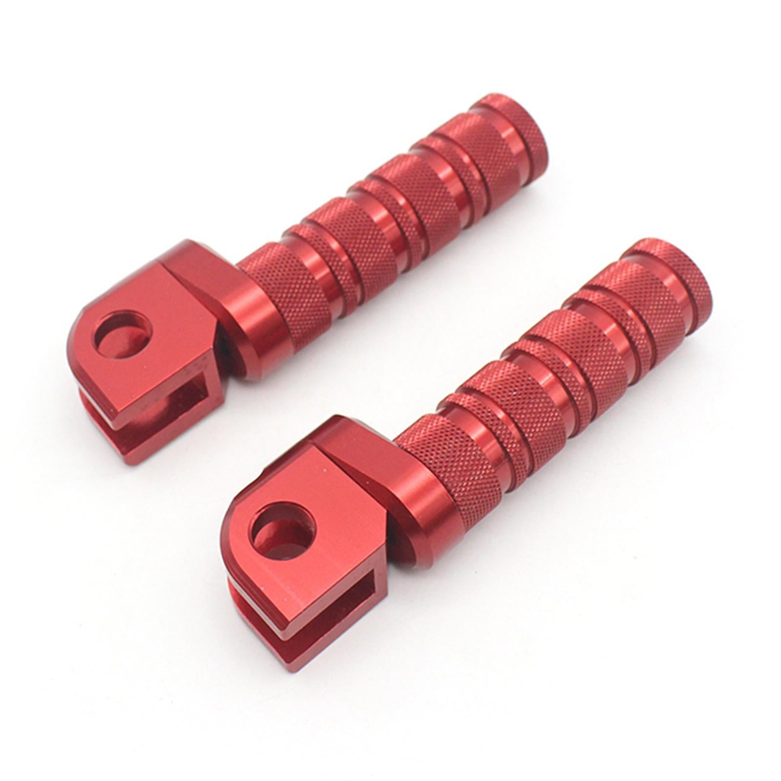 CNC Front Foot Pegs Pads Footrests for Kawasaki Z800 Z650 Z900 Z1000 Z750R Red