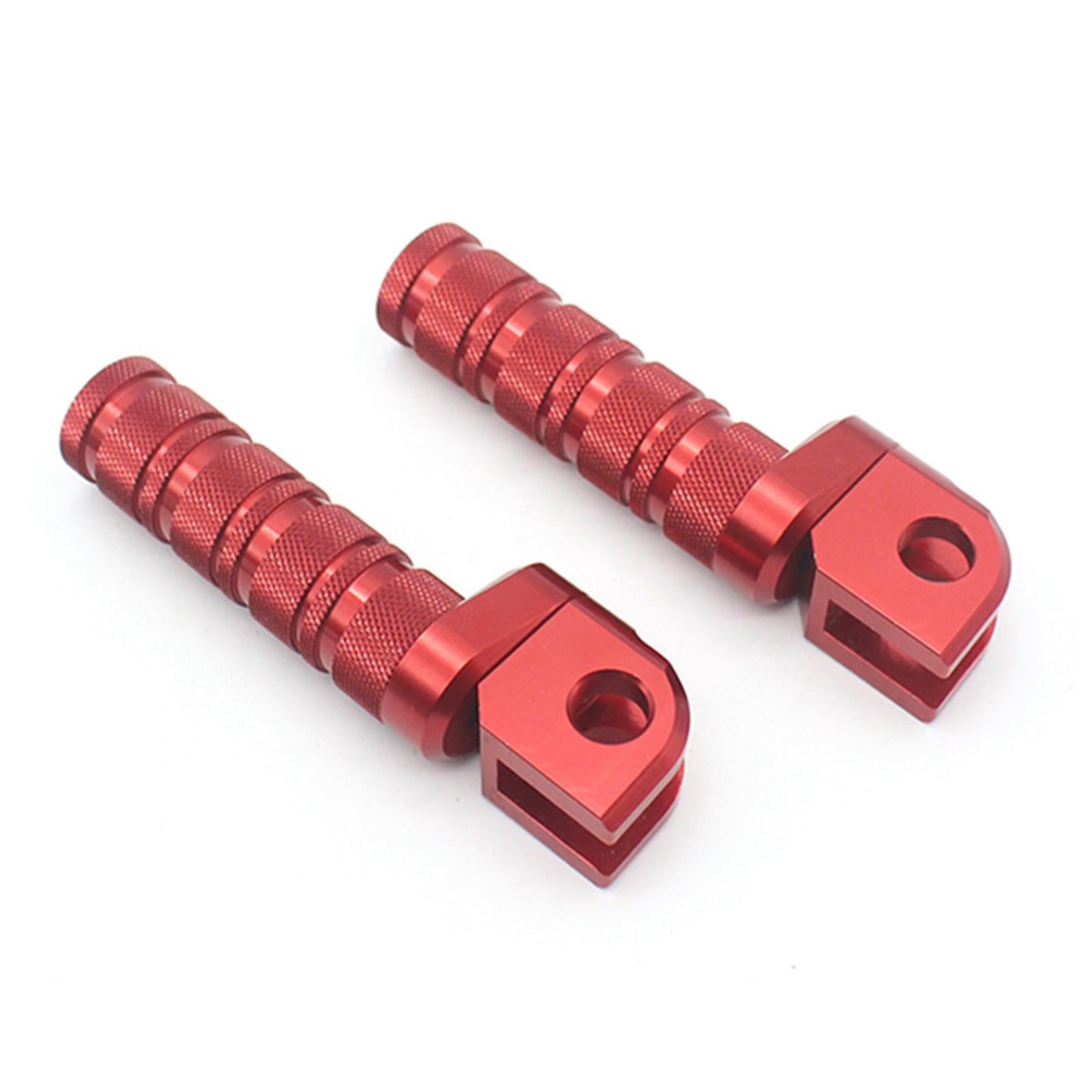 CNC Front Foot Pegs Pads Footrests for Kawasaki Z800 Z650 Z900 Z1000 Z750R Red