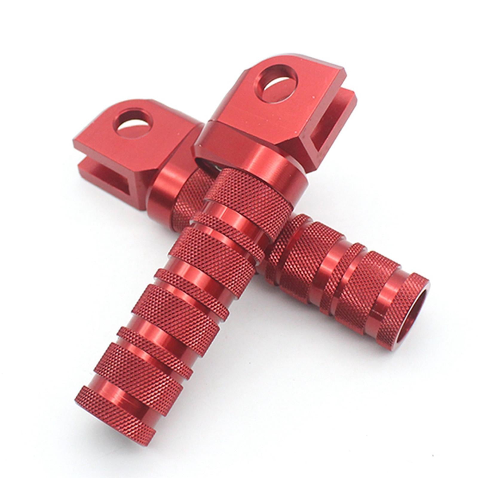 CNC Front Foot Pegs Pads Footrests for Kawasaki Z800 Z650 Z900 Z1000 Z750R Red