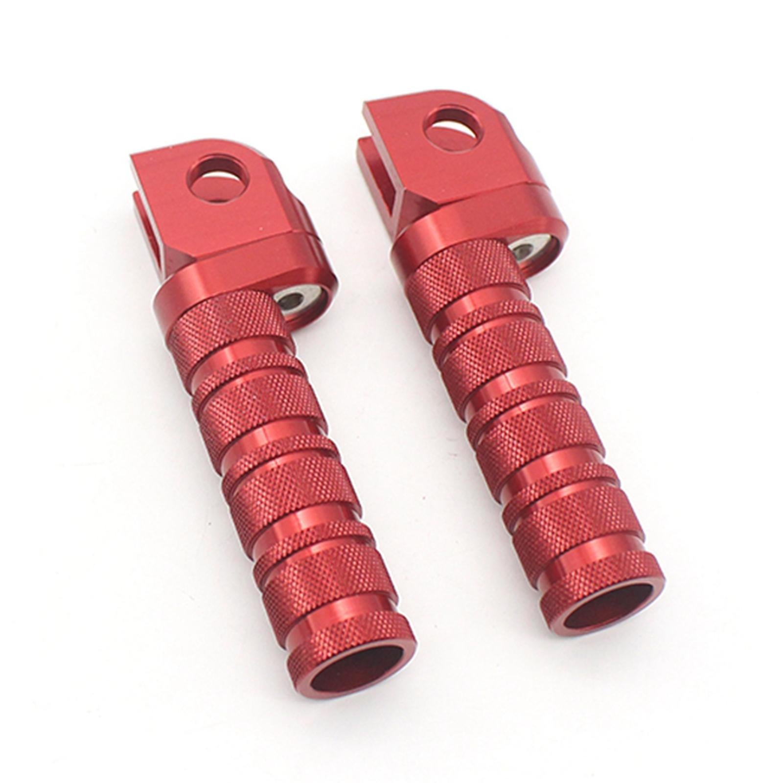 CNC Front Foot Pegs Pads Footrests for Kawasaki Z800 Z650 Z900 Z1000 Z750R Red