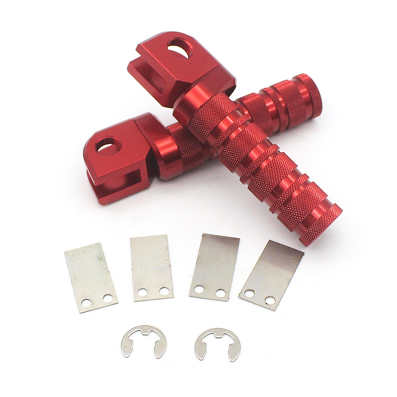 CNC Front Foot Pegs Pads Footrests for Kawasaki Z800 Z650 Z900 Z1000 Z750R Red