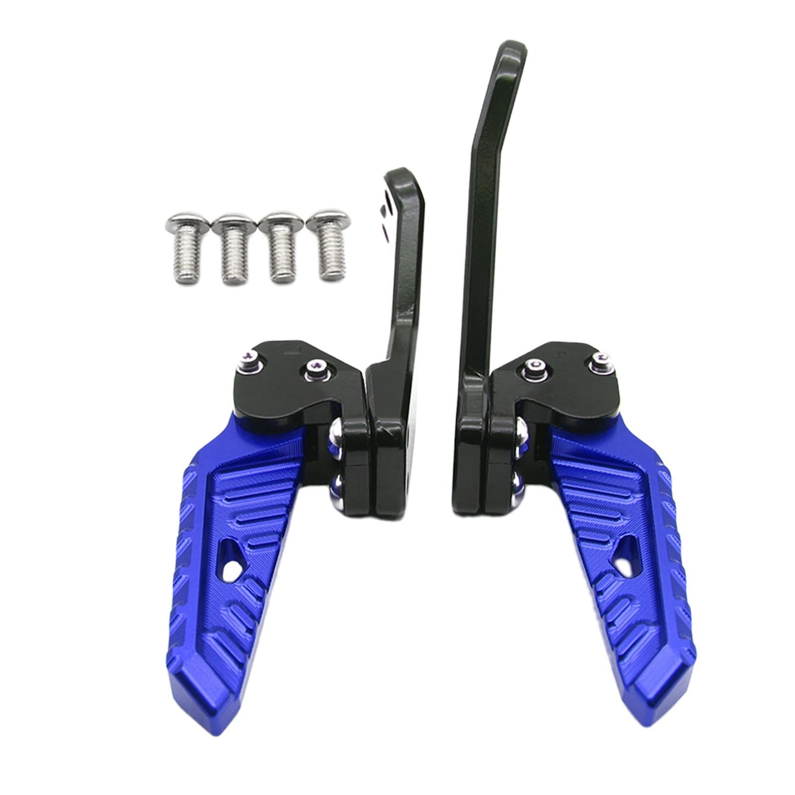 1 Pair Accessories CNC Motorcycle Rear Footrests for Yamaha Nmax 155 Blue