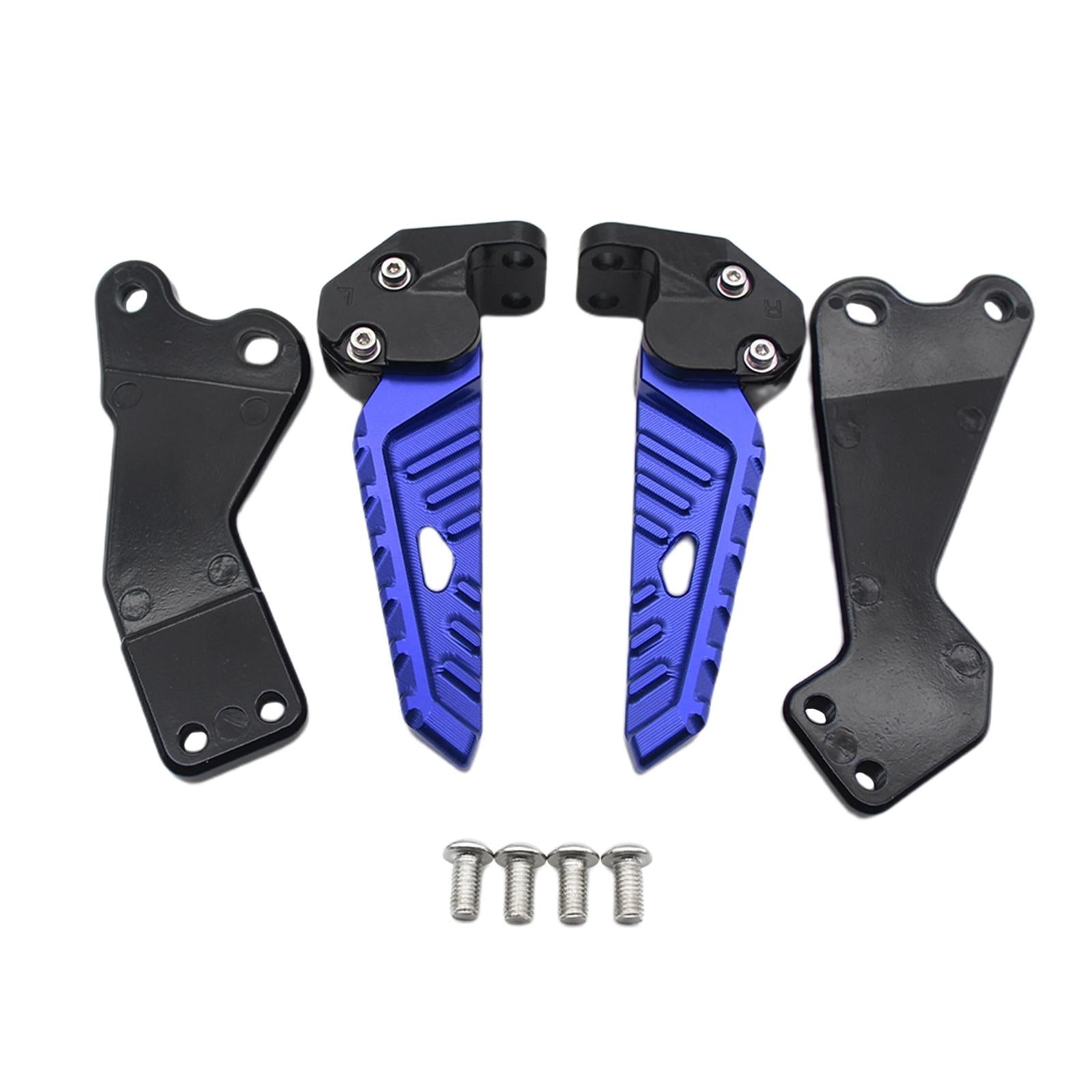 1 Pair Accessories CNC Motorcycle Rear Footrests for Yamaha Nmax 155 Blue