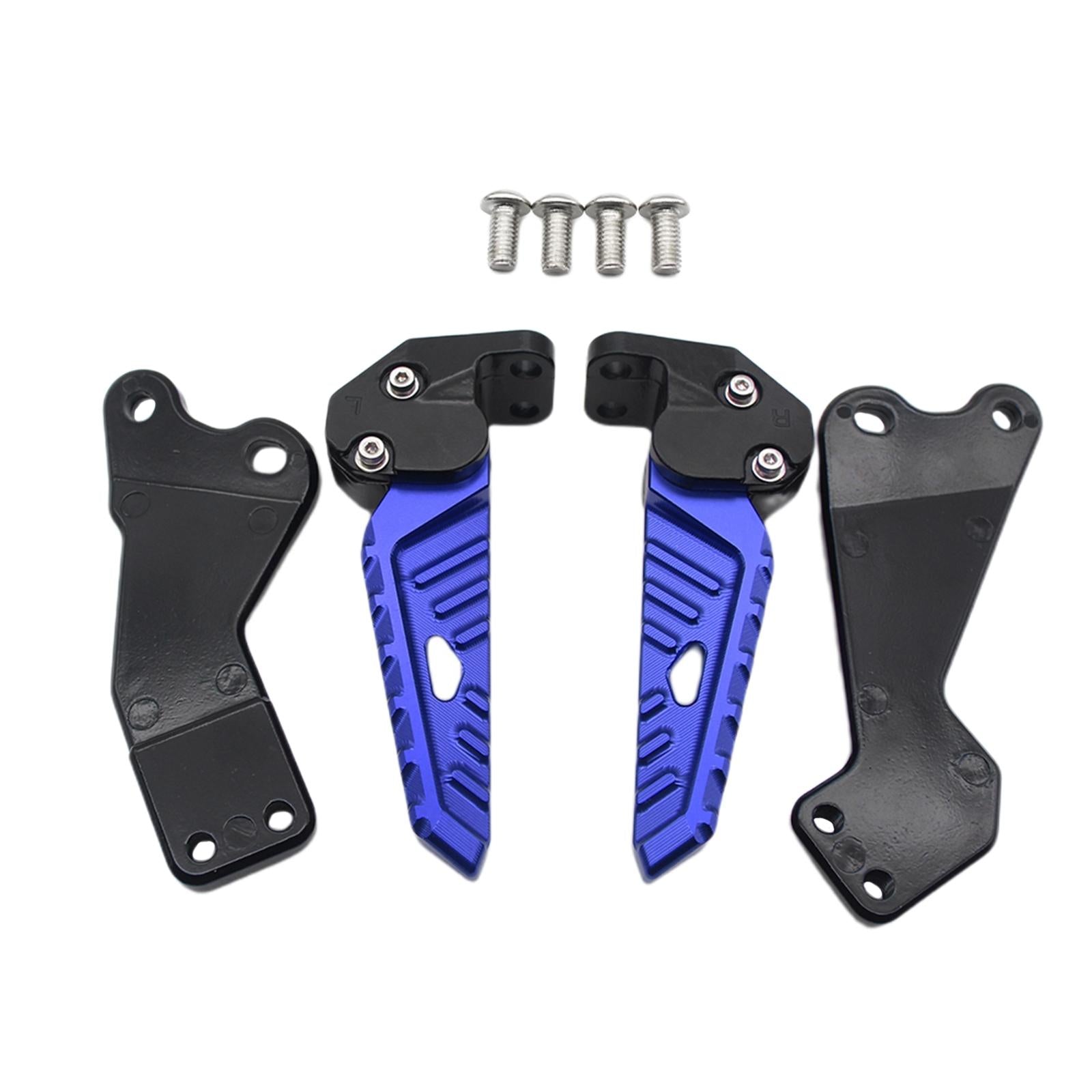 1 Pair Accessories CNC Motorcycle Rear Footrests for Yamaha Nmax 155 Blue