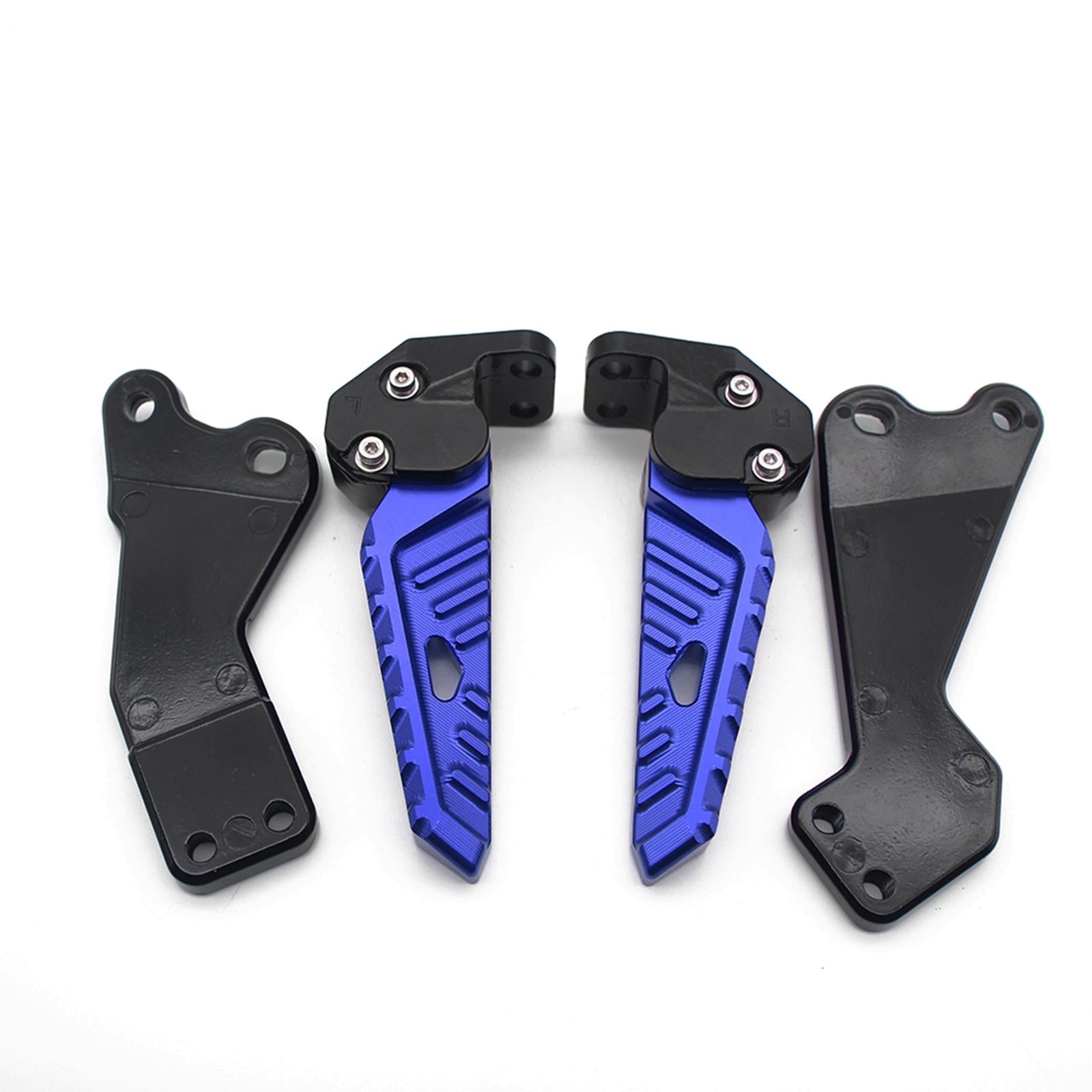 1 Pair Accessories CNC Motorcycle Rear Footrests for Yamaha Nmax 155 Blue