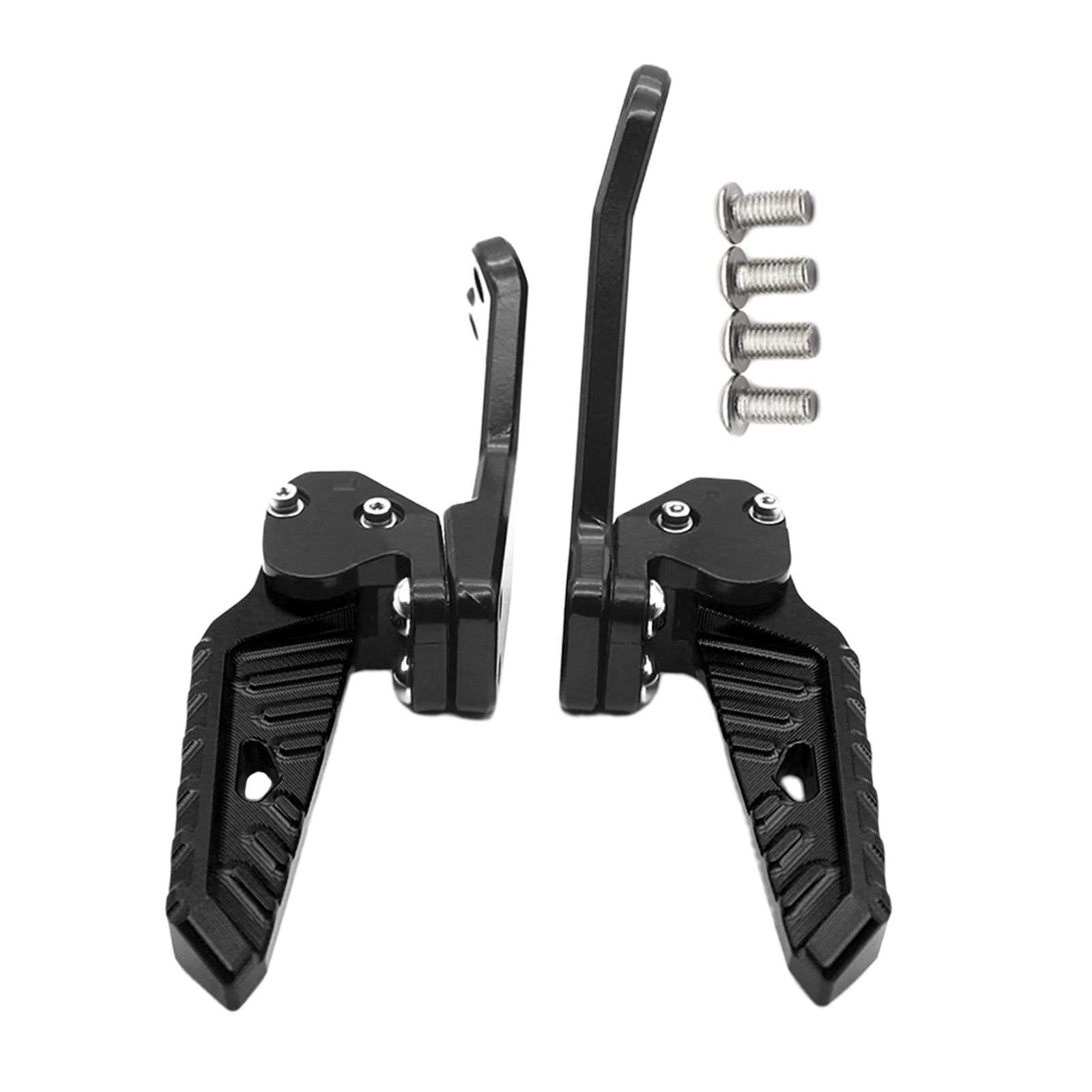 1 Pair Accessories CNC Motorcycle Rear Footrests for Yamaha Nmax 155 Black