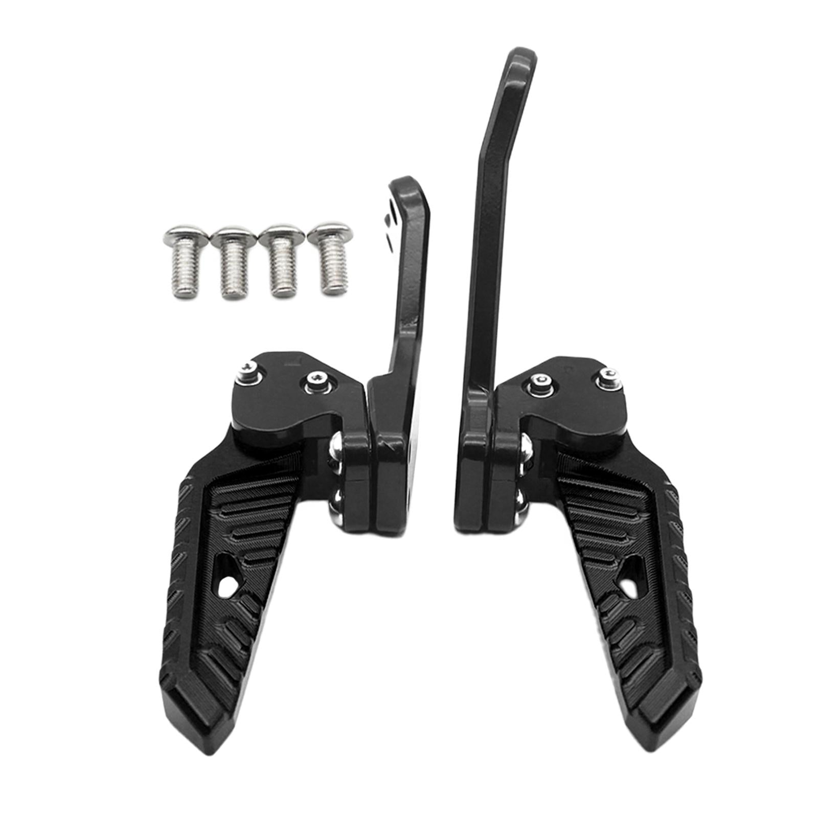 1 Pair Accessories CNC Motorcycle Rear Footrests for Yamaha Nmax 155 Black