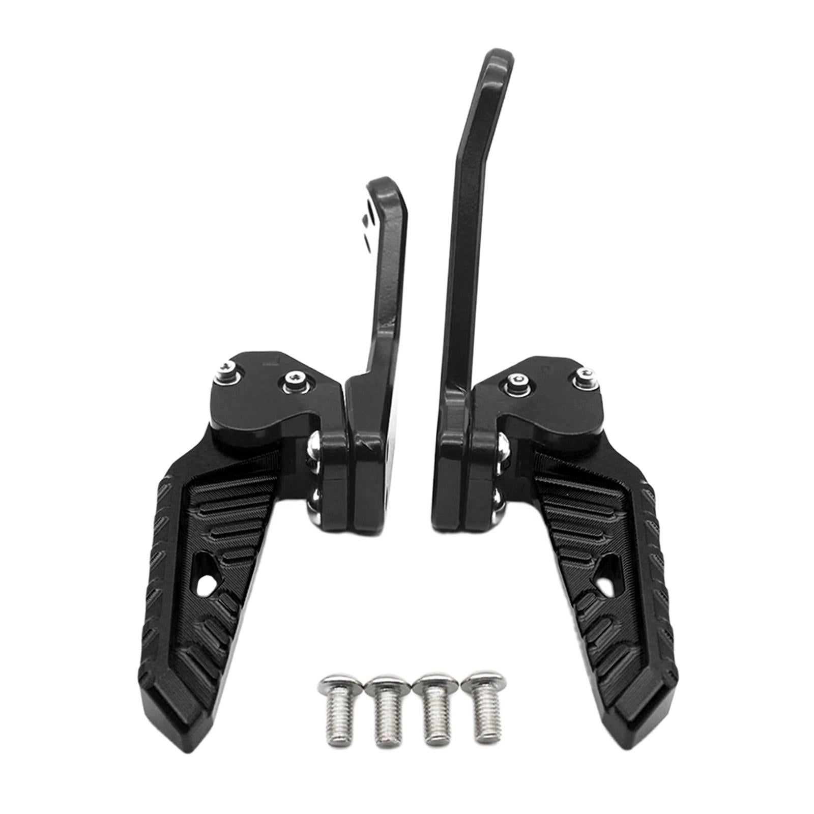 1 Pair Accessories CNC Motorcycle Rear Footrests for Yamaha Nmax 155 Black