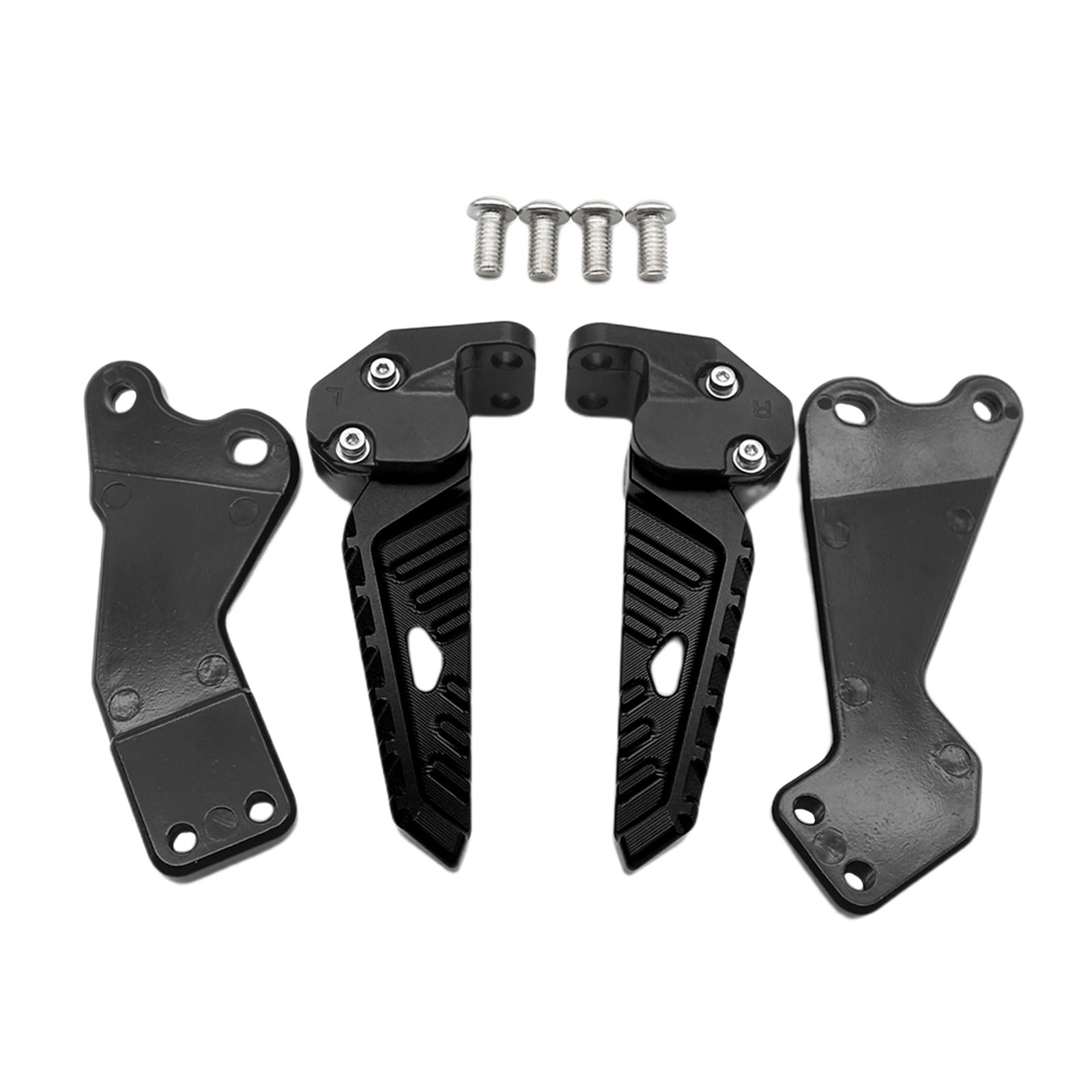 1 Pair Accessories CNC Motorcycle Rear Footrests for Yamaha Nmax 155 Black