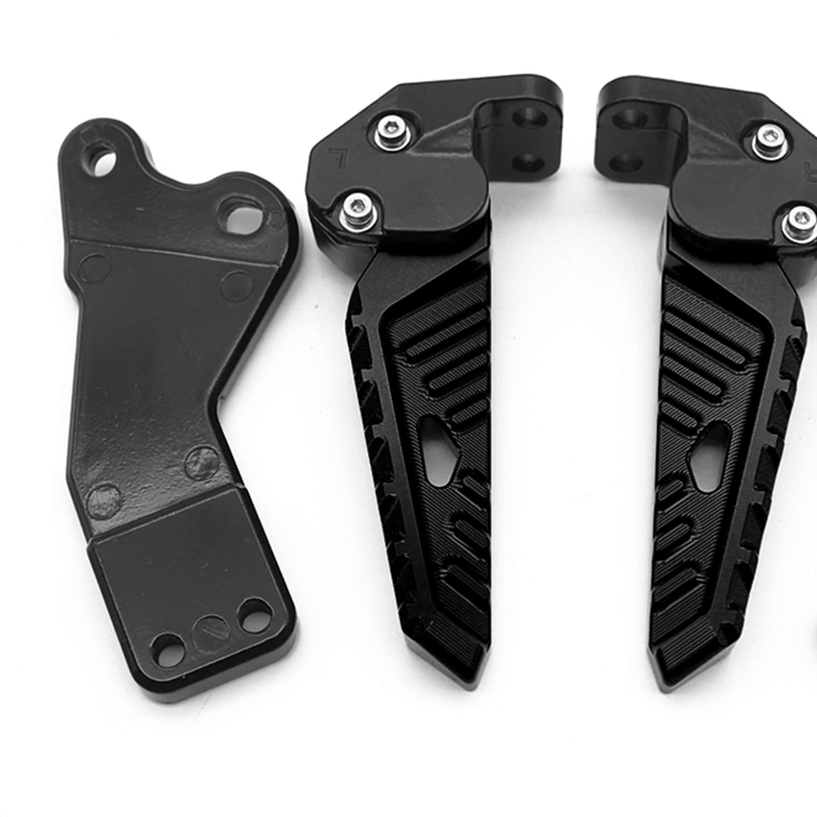 1 Pair Accessories CNC Motorcycle Rear Footrests for Yamaha Nmax 155 Black