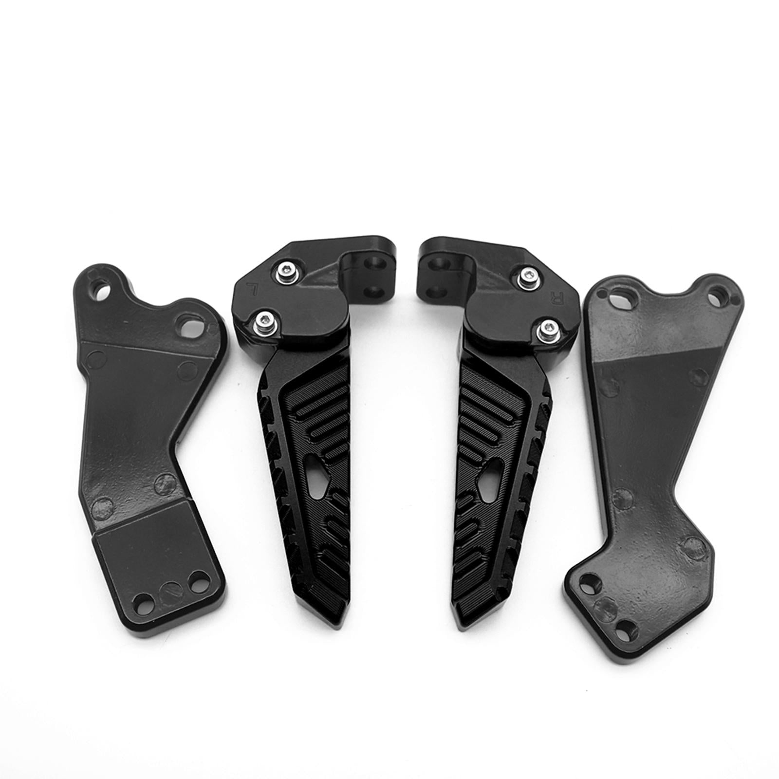 1 Pair Accessories CNC Motorcycle Rear Footrests for Yamaha Nmax 155 Black