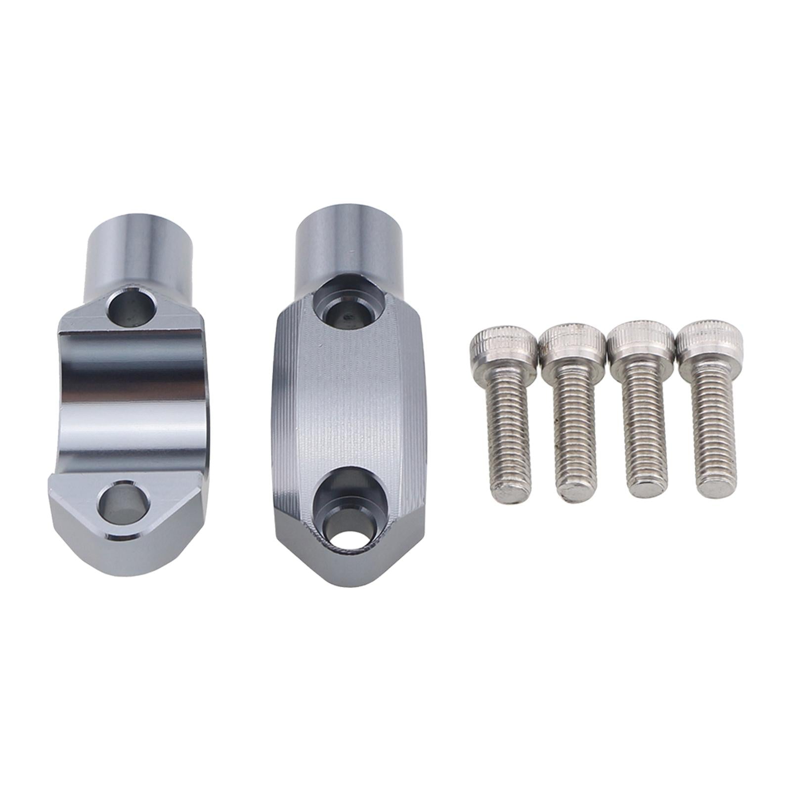 1 Pair Motorcycle Master Cylinder Mirror Clamp for 22mm Handlebar Titanium