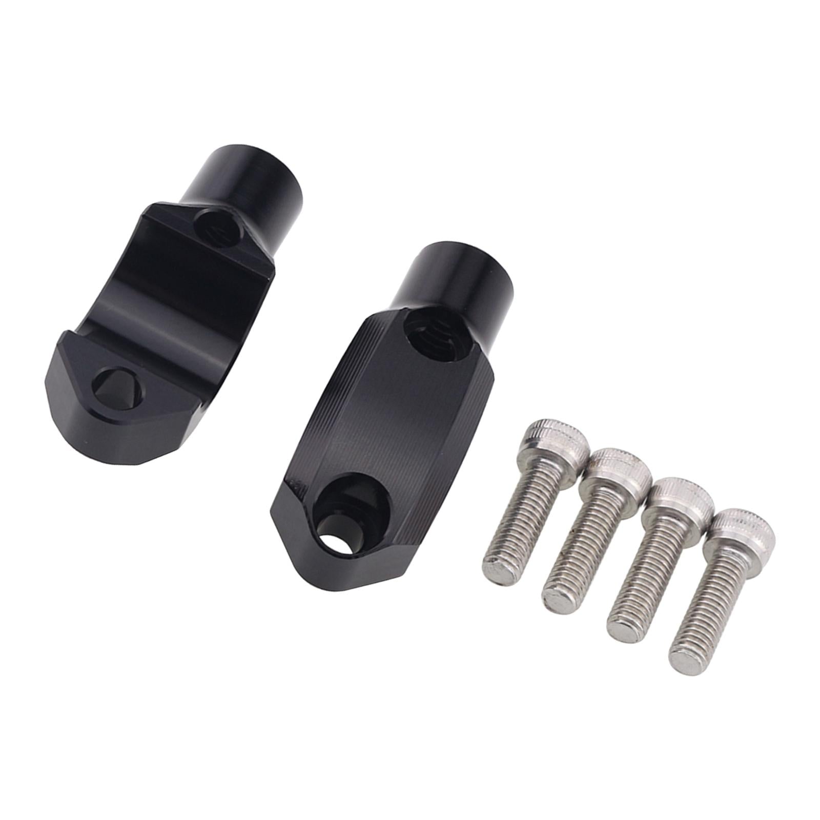 1 Pair Motorcycle Master Cylinder Mirror Clamp for 22mm Handlebar Black