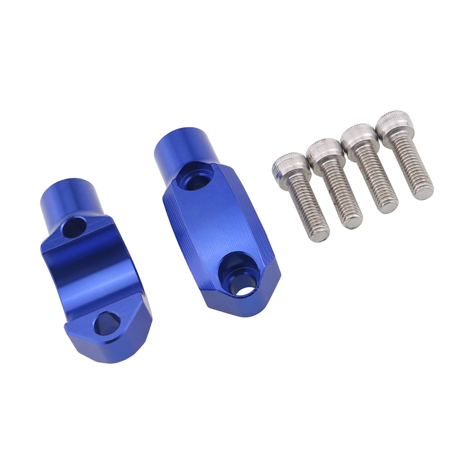 1 Pair Motorcycle Master Cylinder Mirror Clamp for 22mm Handlebar Blue