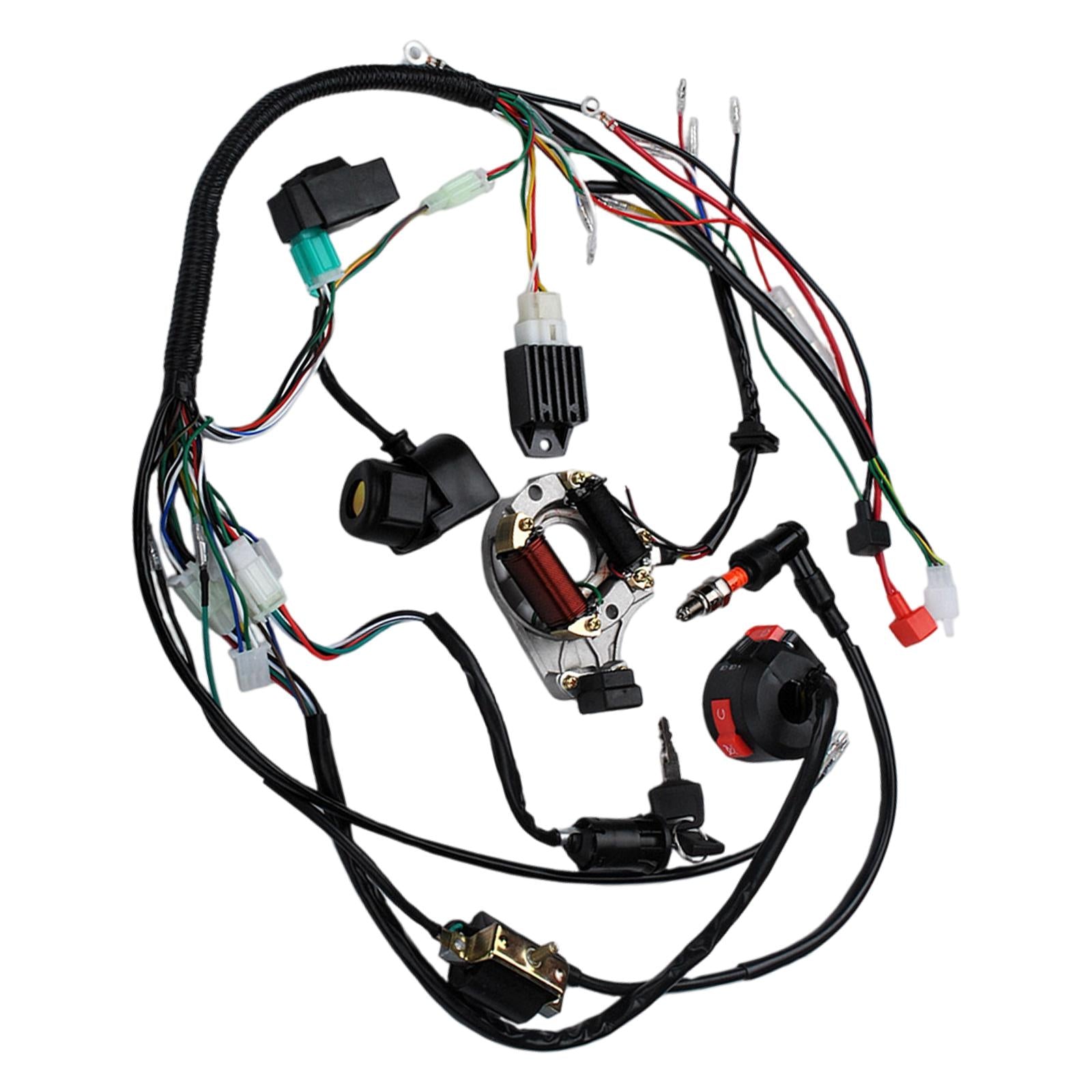 1Set Full Complete Electrics Wiring Harness Fit for Dirt Bike Pit Bike