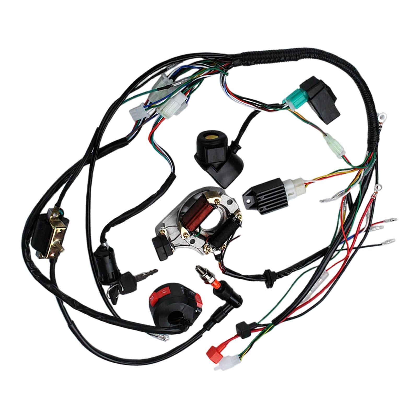 1Set Full Complete Electrics Wiring Harness Fit for Dirt Bike Pit Bike