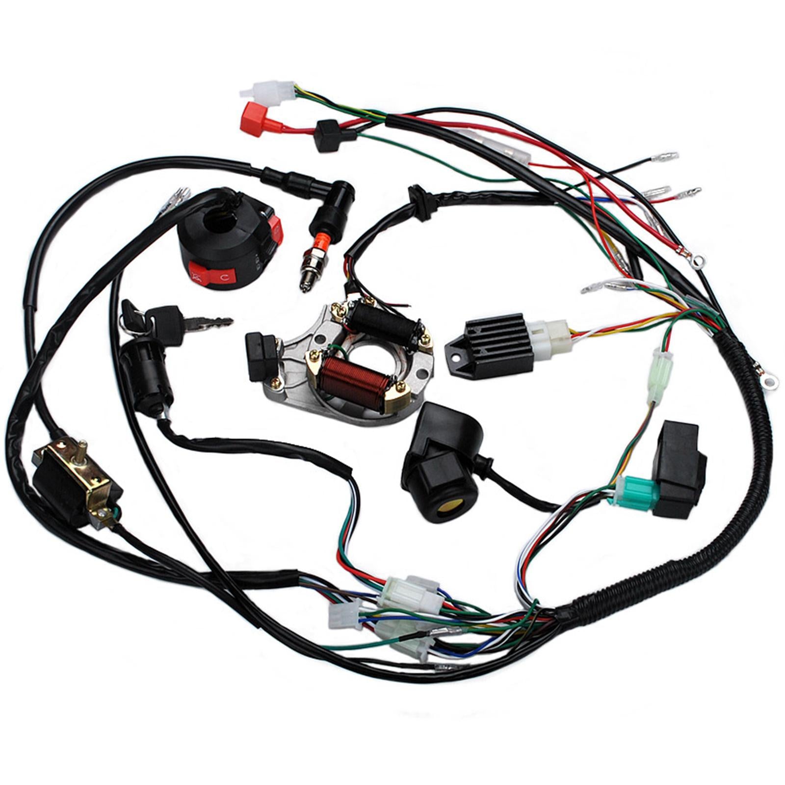 1Set Full Complete Electrics Wiring Harness Fit for Dirt Bike Pit Bike