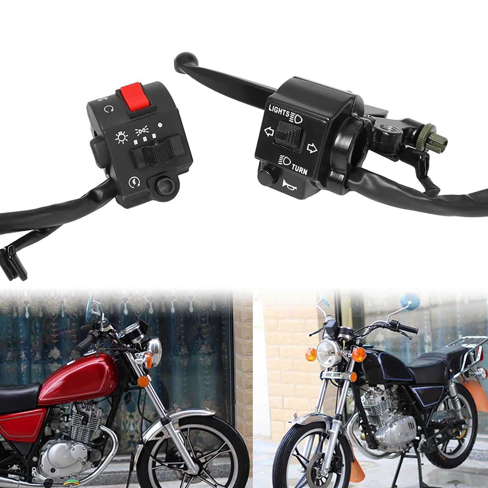 1 Pair Motorcycle Handlebar Switch Assy Assembly Fit for Suzuki GS125 Gn125