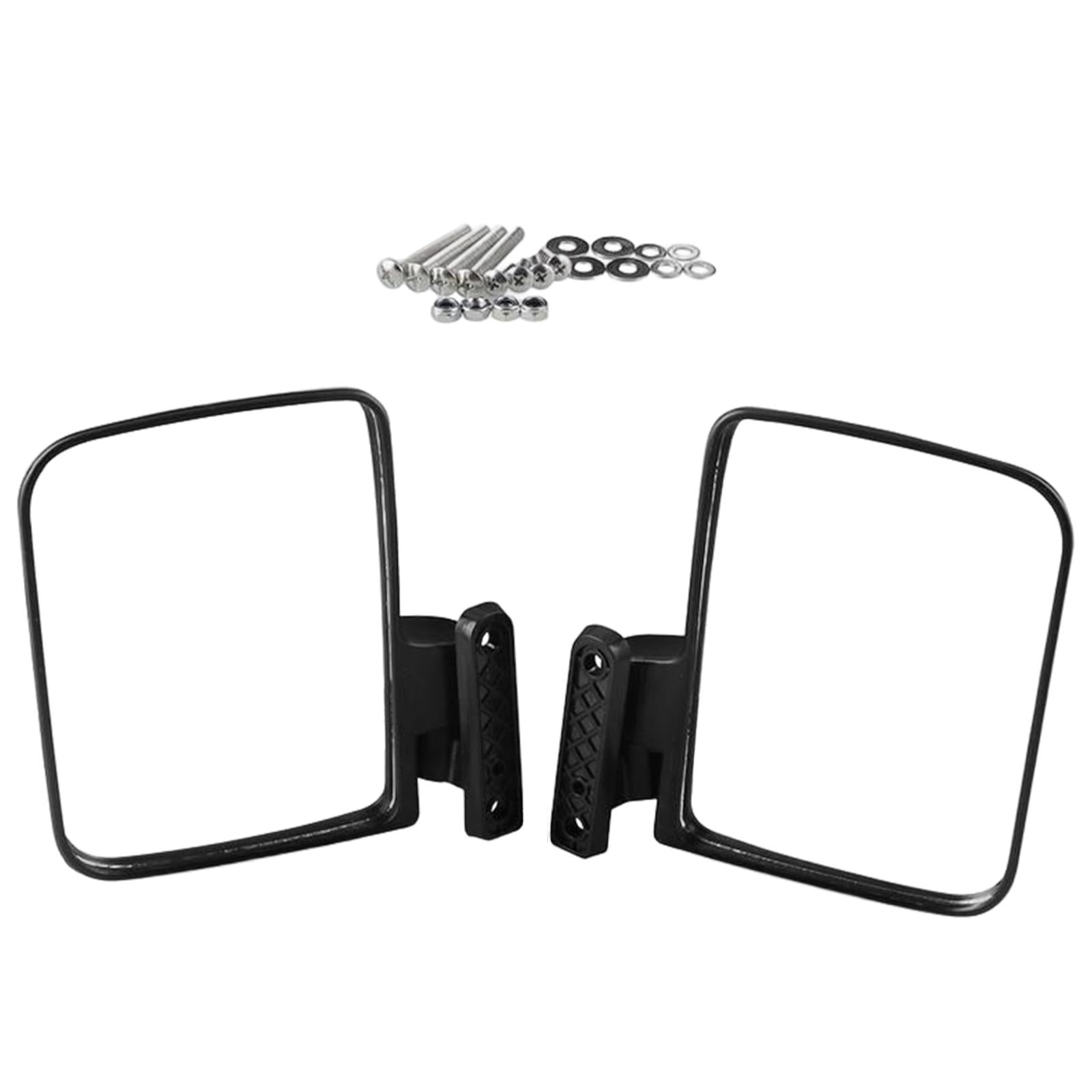 1 Pair Folding Side View Mirrors Clear Vision Replacement for Golf Cart Part