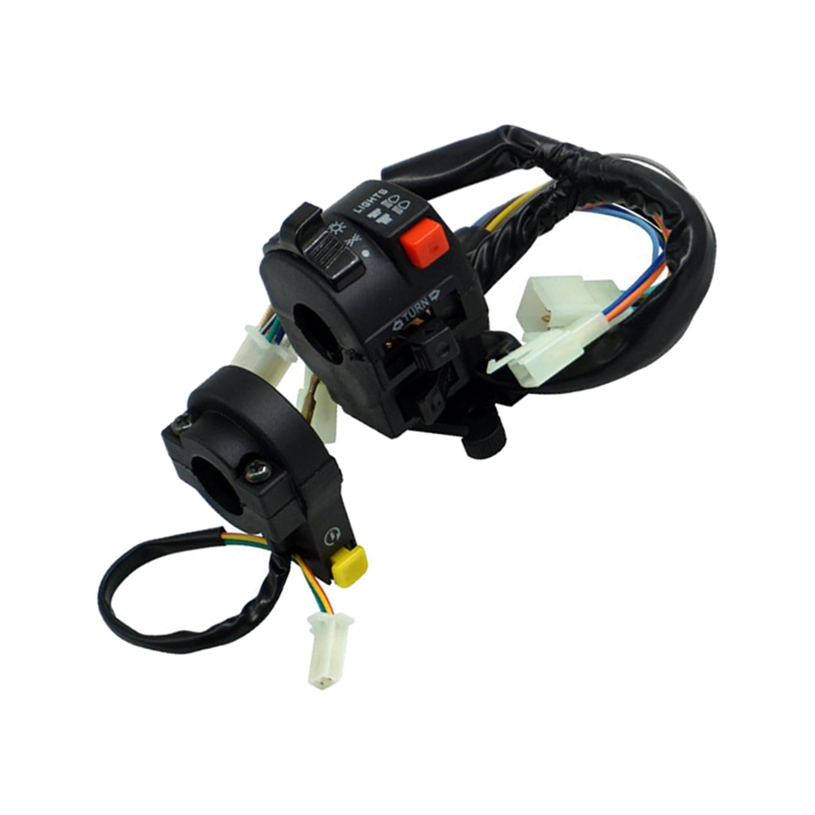 1Pairs 22mm Motorcycle Handlebar Control Switch for Turn Signal Headlight