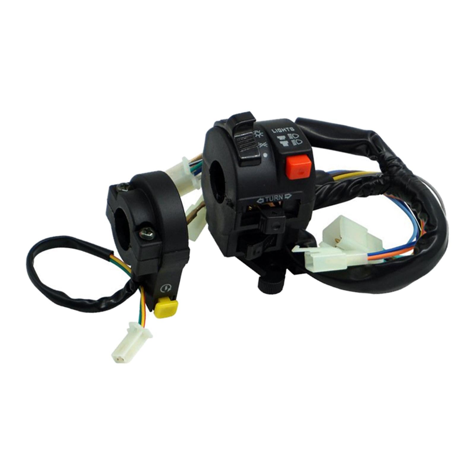 1Pairs 22mm Motorcycle Handlebar Control Switch for Turn Signal Headlight