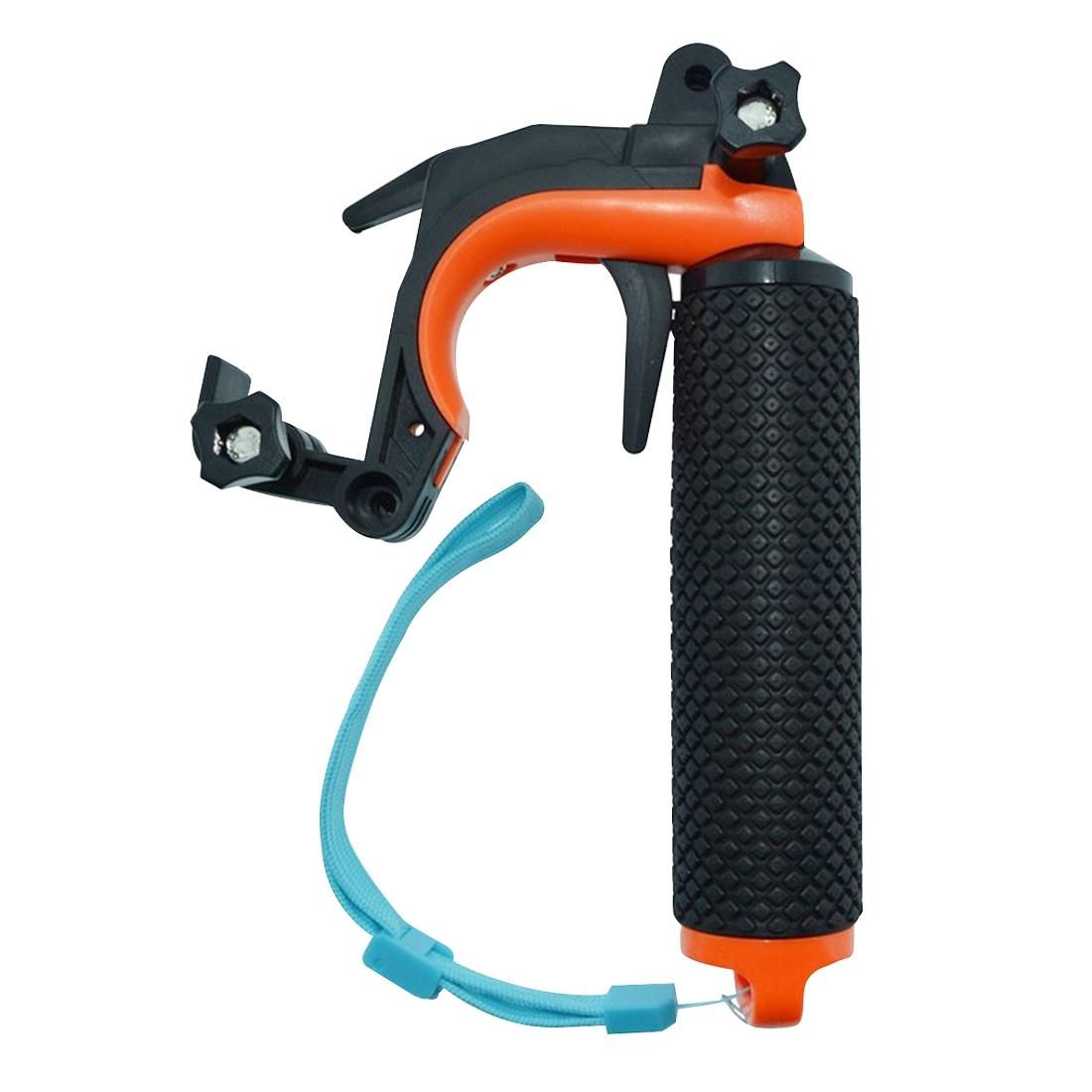 2 in 1 Pistol Trigger Set Floating Hand Grip / Diving Surfing Buoyancy Rods with Adjustable Anti-lost Hand Strap + Camera Trigger for GoPro HERO 4 / 3+ / 3 (Blue)