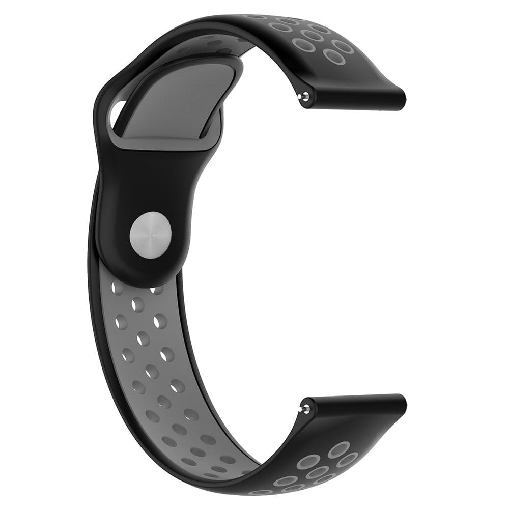 For Garmin Vivoactive3 Two-colors Replacement Wrist Strap Watchband (Teal Pink)