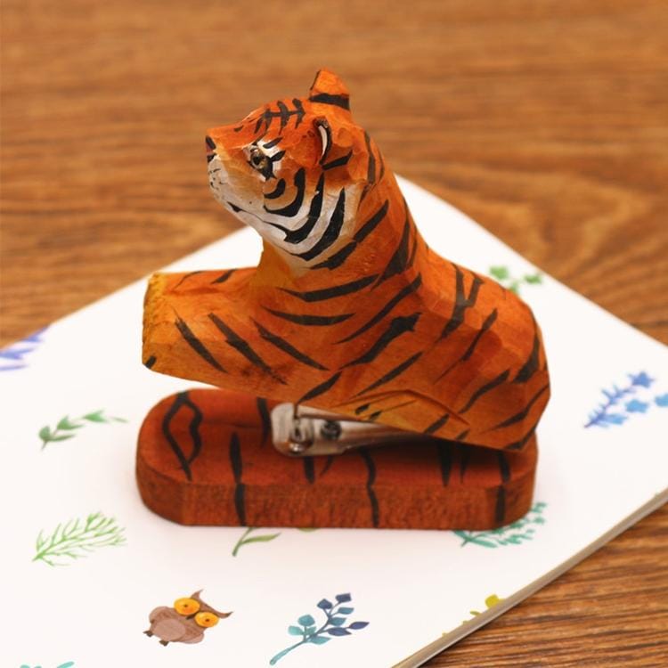 24/6 26/6 Handmade Wood Animal Mini Stapler Paper Office School Smart Home Kit (Style9)