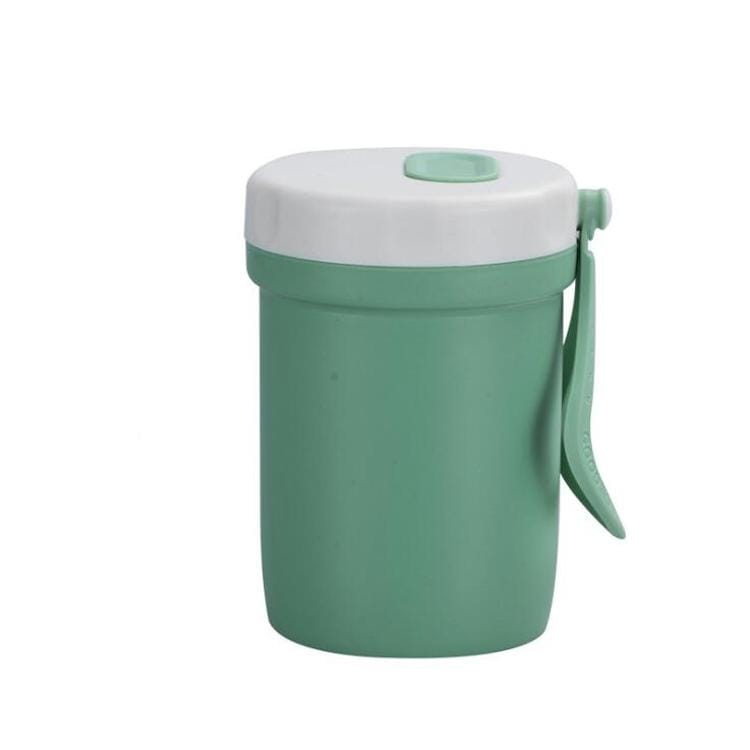 Creative Plastic Breakfast Drink Porridge Soup Anti-scald Microwave Oven Soup Cup (Green)