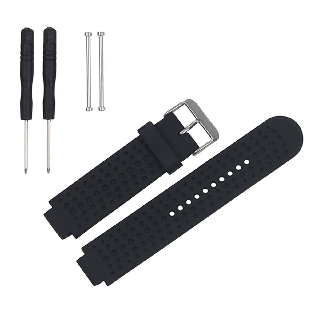 20mm Soft Silicone Replacement Wristband for Garmin Forerunner black