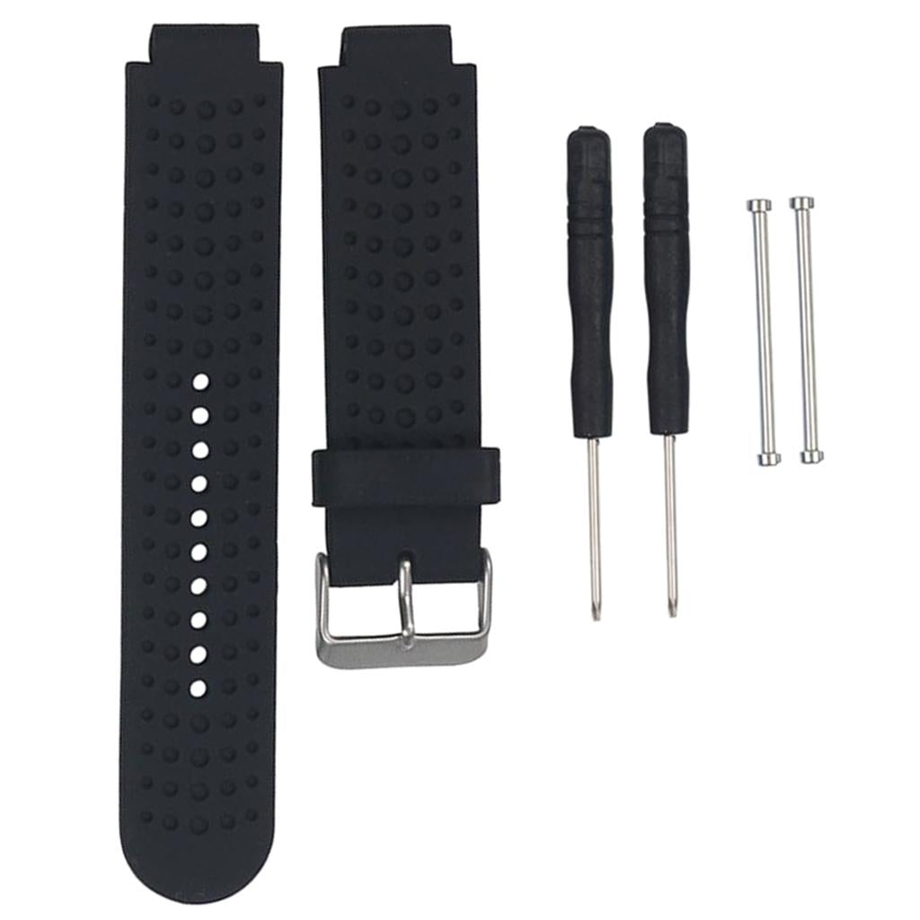 20mm Soft Silicone Replacement Wristband for Garmin Forerunner black
