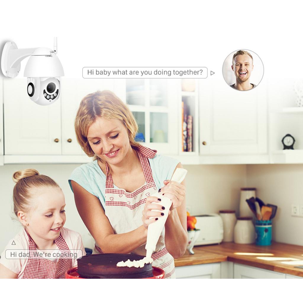 16G UK-Plug IP Camera Home Wifi Security Outdoor Smart Night Vision Camera