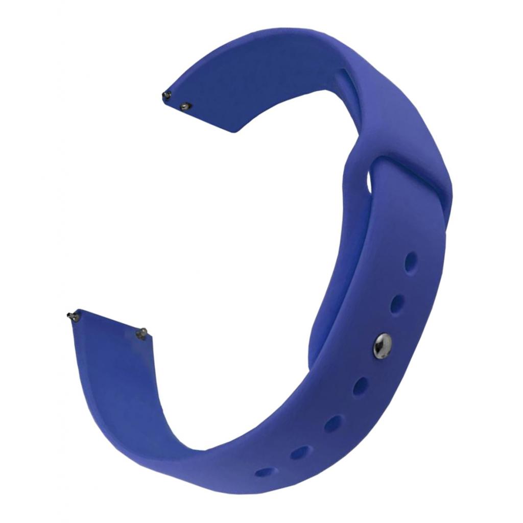 20mm Quick Release Silicone Replaces Watch Band Bracelet Strap Light Blue