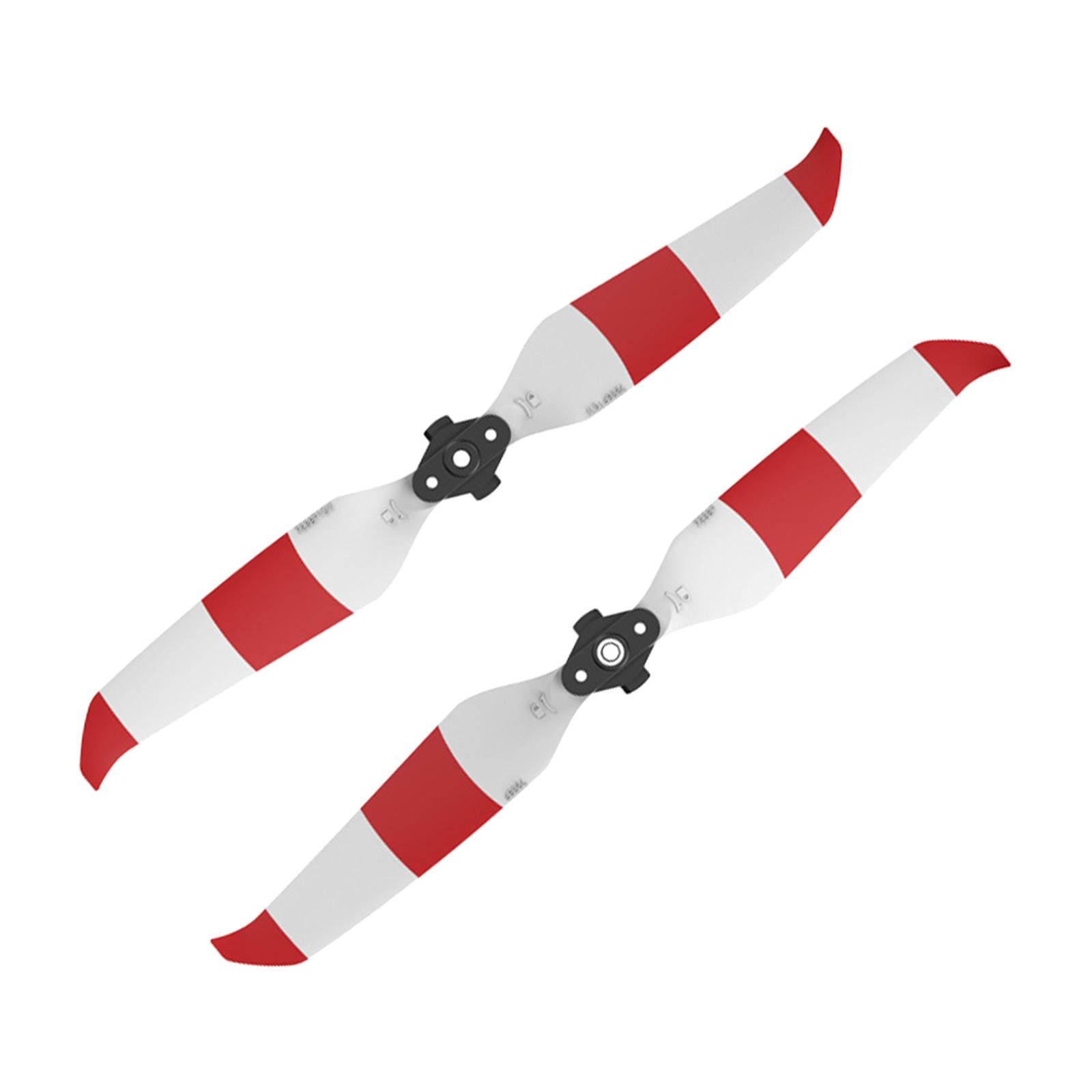 2Pair Lownoise 7238F Propeller for DJI Mavic Air 2S Drone Red White