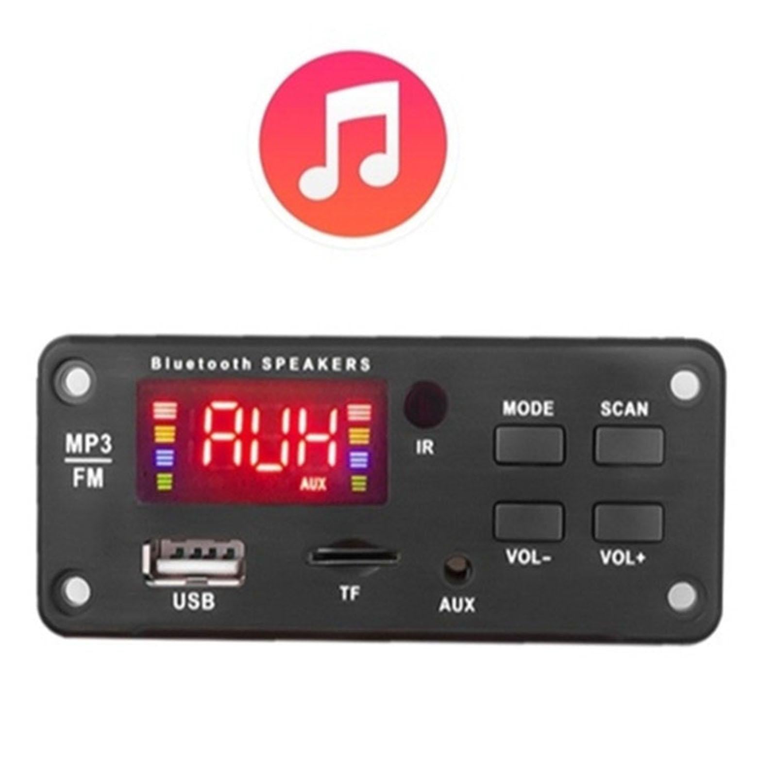 Wireless Bluetooth 7-18V MP3 WMA Decoder Board Audio Module USB TF Radio