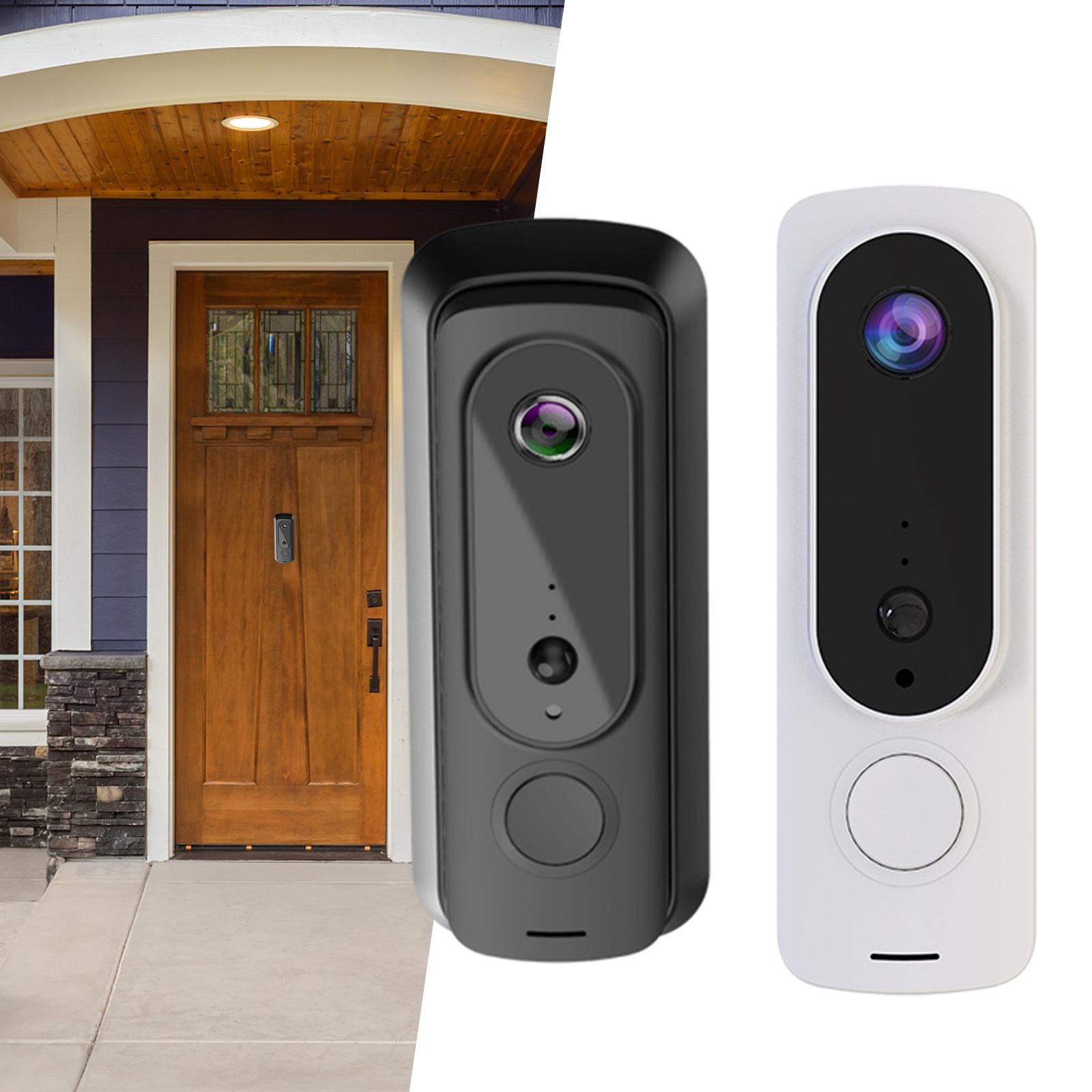 720P HD Video Doorbell Camera Doorbell Outdoor Security Two Way Audio Black