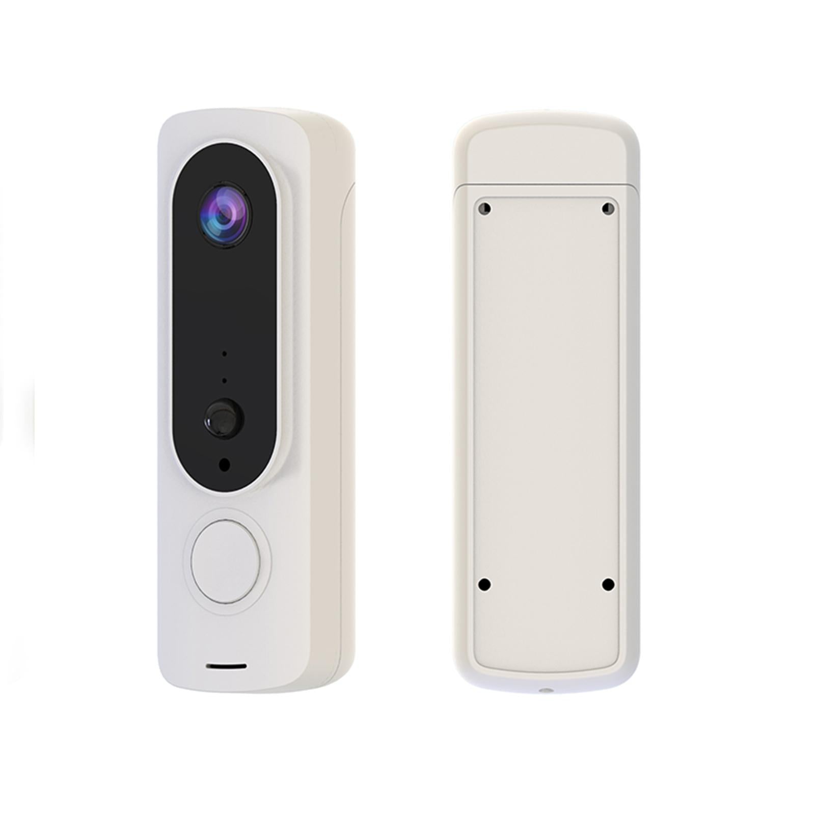 720P HD Video Doorbell Camera Doorbell Outdoor Security Two Way Audio White