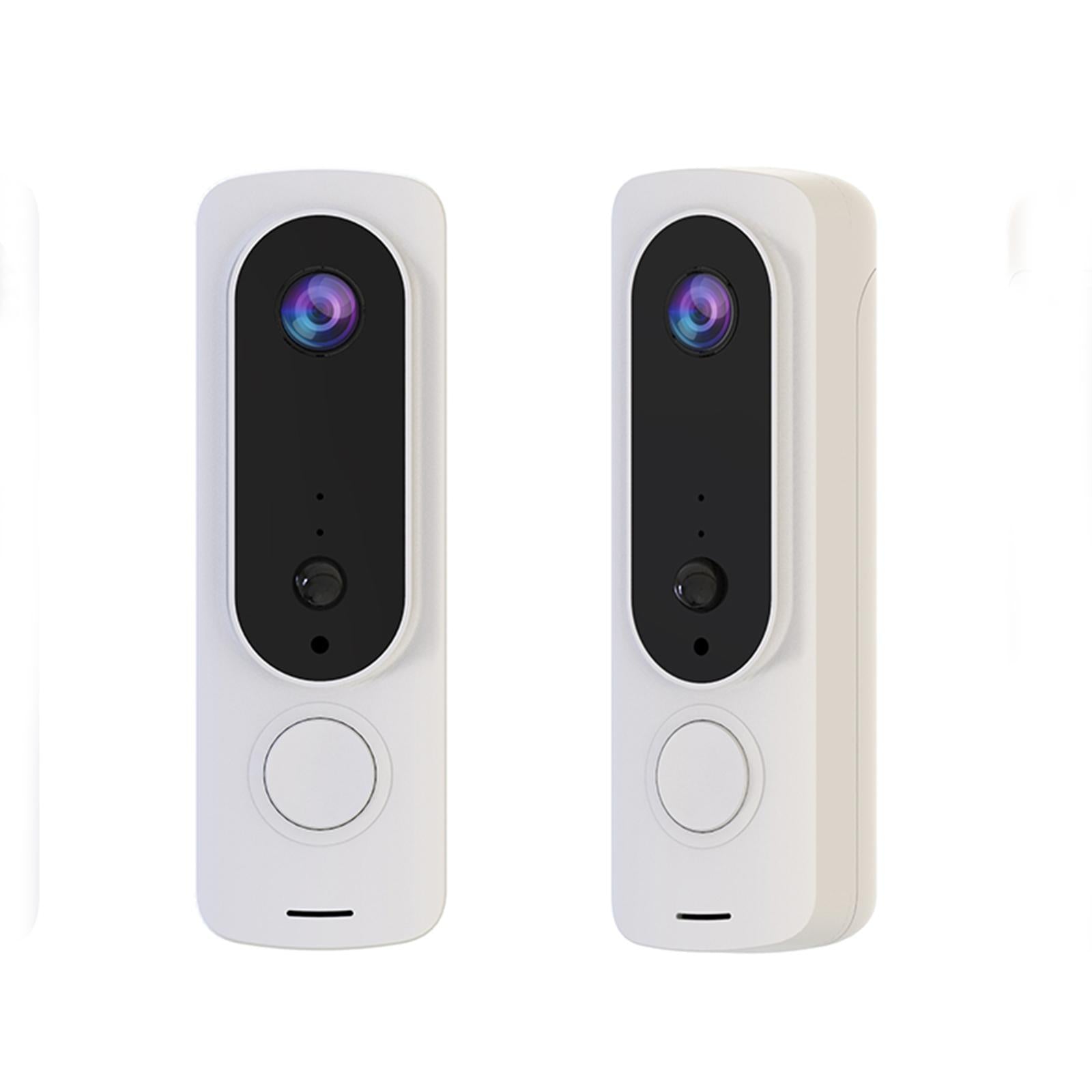 720P HD Video Doorbell Camera Doorbell Outdoor Security Two Way Audio White