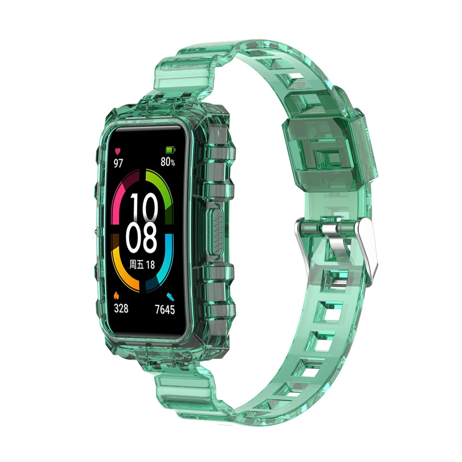 Silicone Strap Replacement Wristband Acdessories for Huawei Honor Band 6 Green