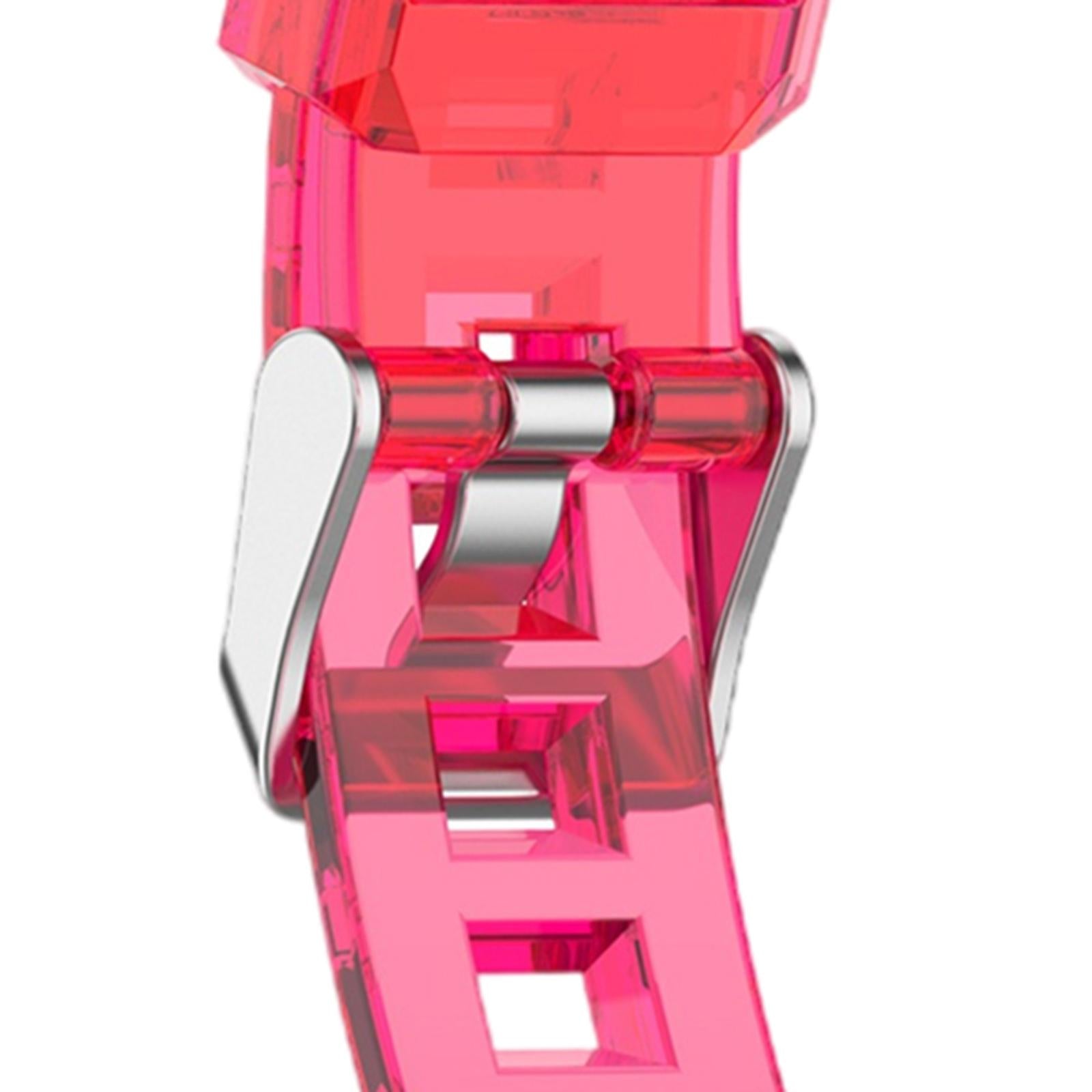 Silicone Strap Replacement Wristband Acdessories for Huawei Honor Band 6 Rose Red