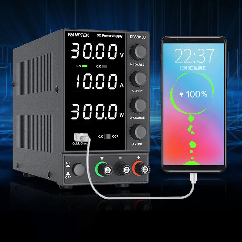 DC Power Supply with 4-Digits 30V10A Regulated for Laboratory DPS3010U