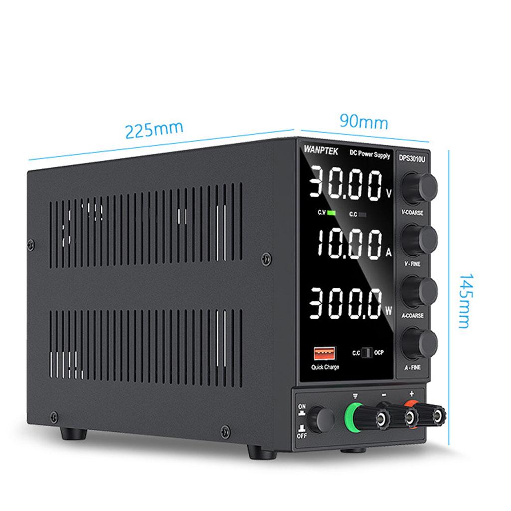DC Power Supply with 4-Digits 30V10A Regulated for Laboratory DPS3010U