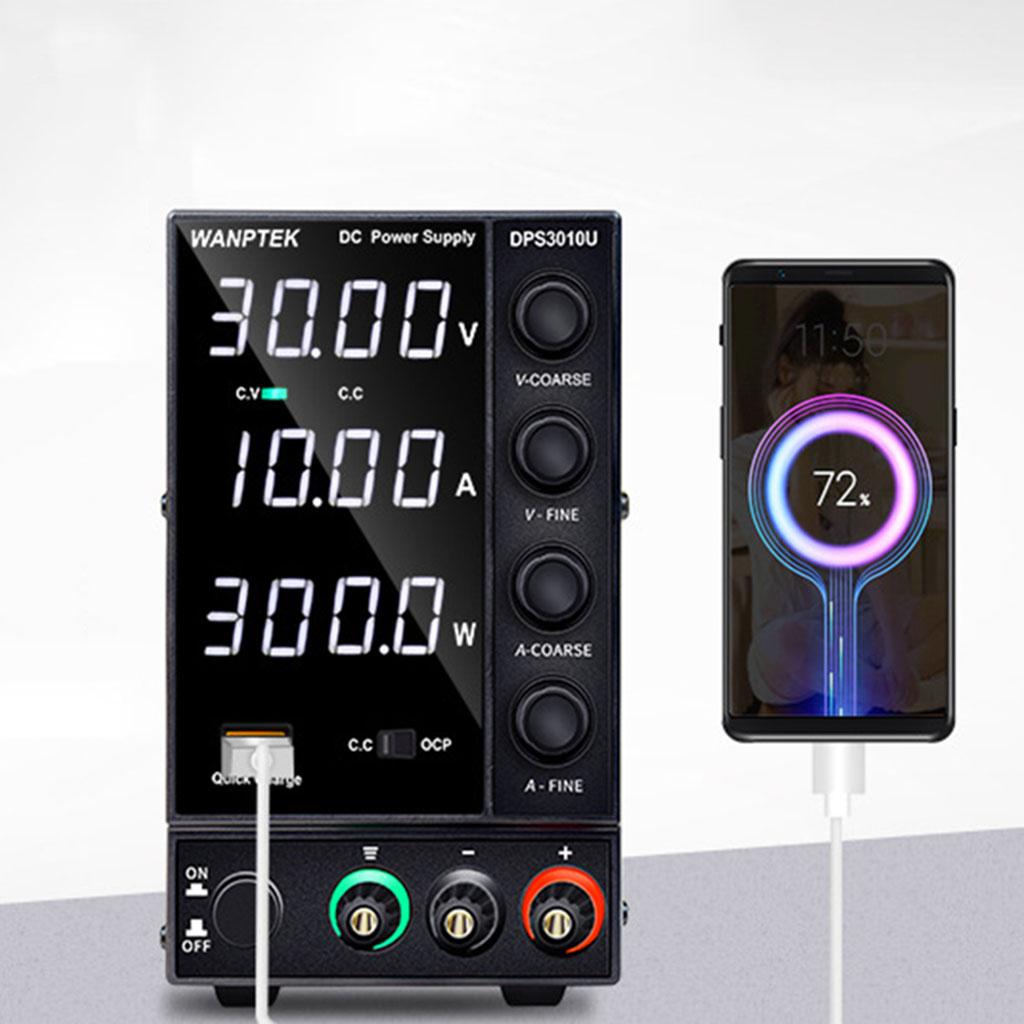 DC Power Supply with 4-Digits 30V10A Regulated for Laboratory DPS3010U